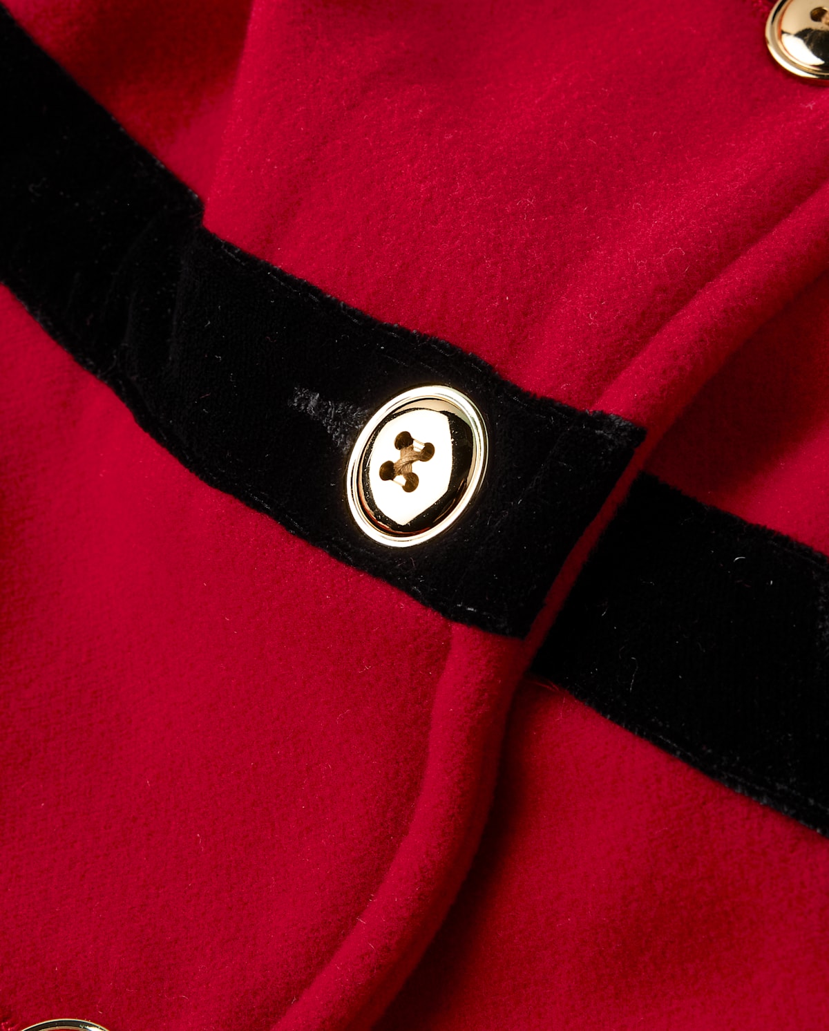 Детские куртки Gymboree Girls Velvet Trim Coat - Royal Christmas