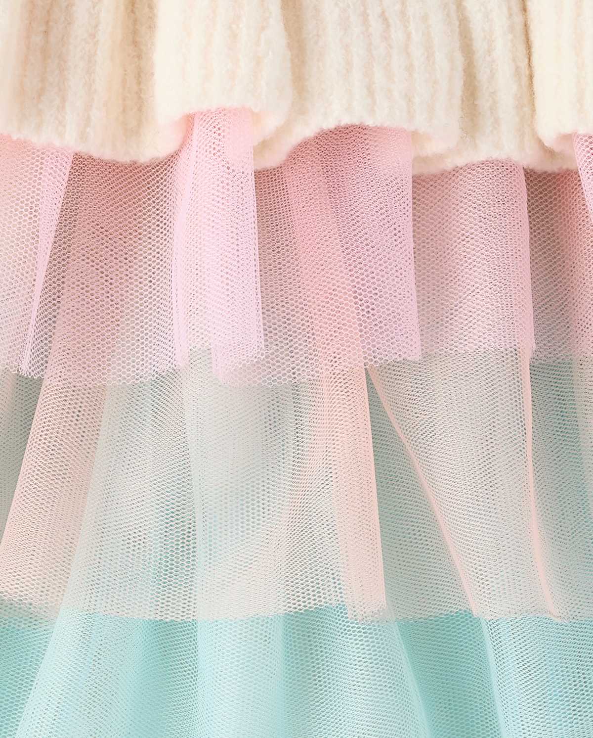 Детские платья Gymboree Girls Pom Pom Tiered Sweater Tutu Dress - New York City Ballet by — фото 3