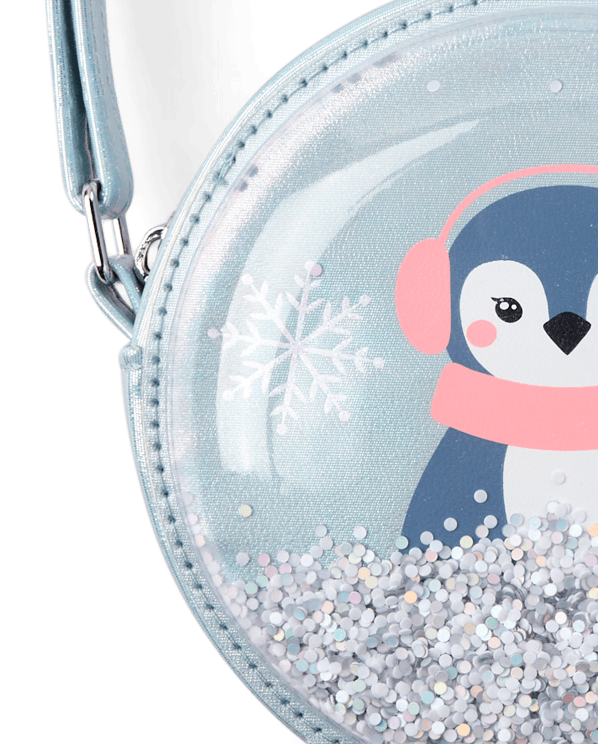 Детские сумки Gymboree Girls Shakey Glitter Penguin Round - First Frost — фото 4