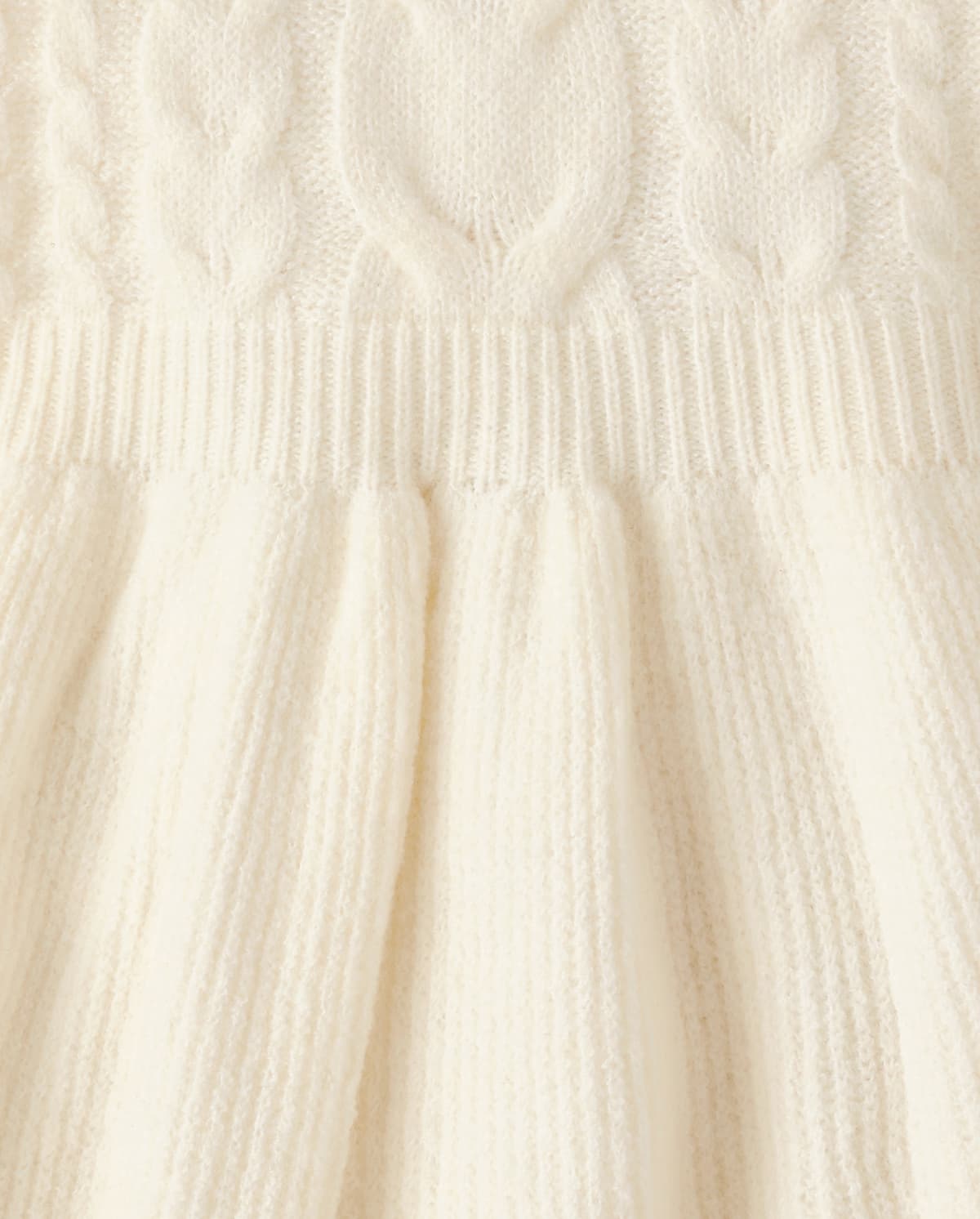 Детские платья Gymboree Girls Cable Knit Mock Neck Sweater Dress - Royal Christmas — фото 2