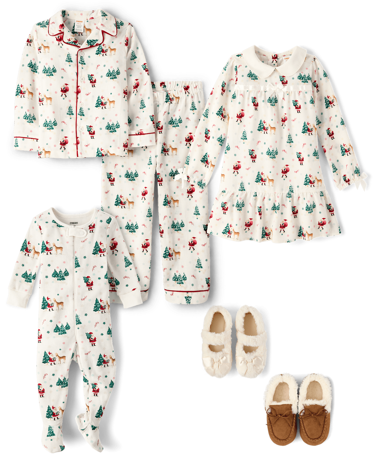 Сорочка Santa для детей, фланель — Gymboree — фото 5