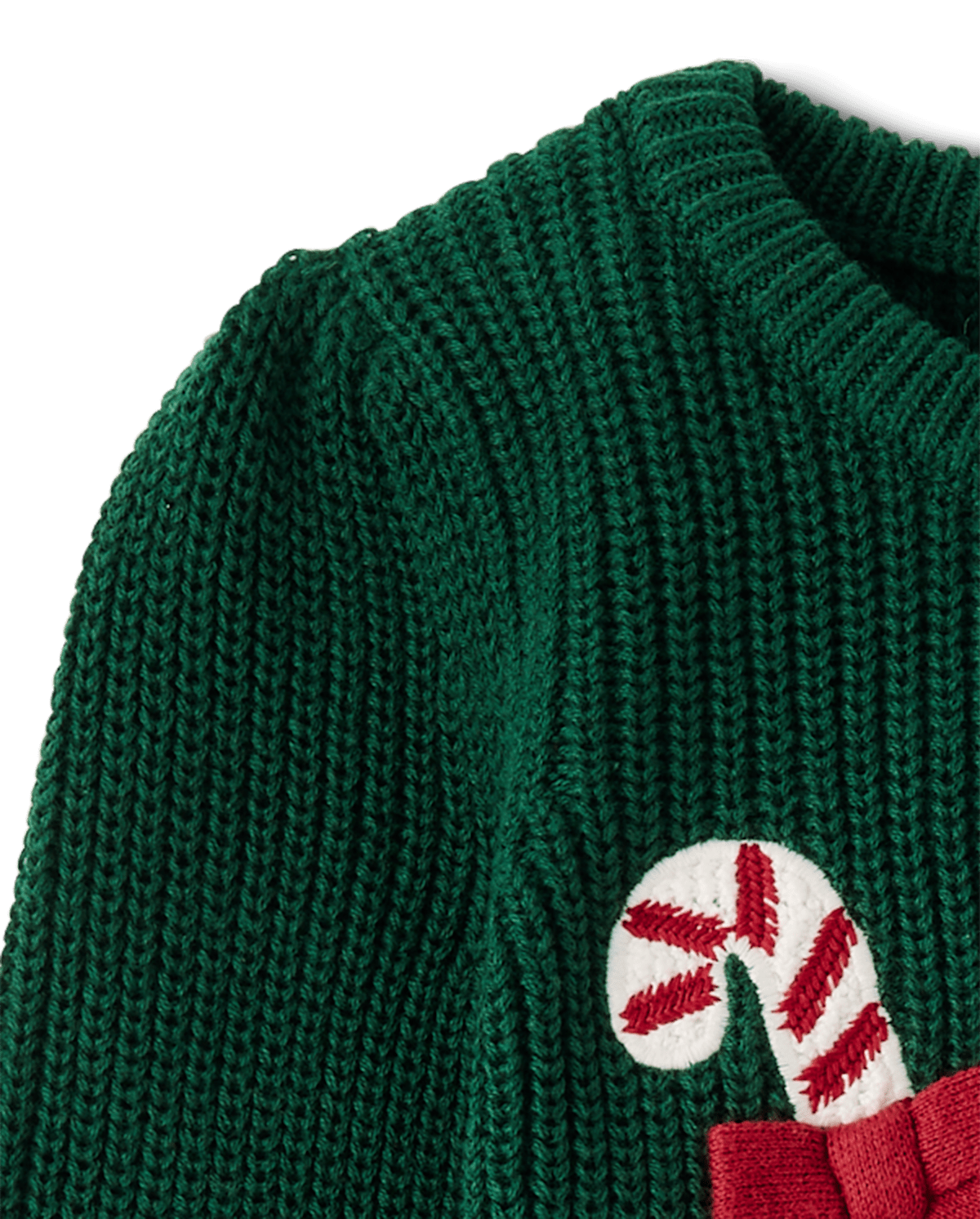 Детские свитеры Gymboree Girls Crochet Candy Cane Shaker Stitch Sweater - Royal Christmas — фото 3