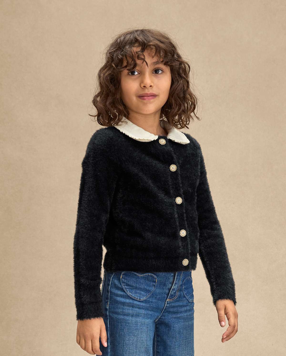 Детские кардиганы Gymboree Girls Embellished Eyelash Cardigan - Royal Christmas — фото 3