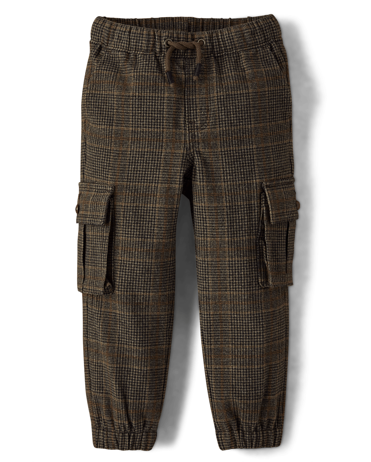 Детские брюки Gymboree Kids Plaid Tweed Cargo Jogger Pants - Royal Christmas — фото 2