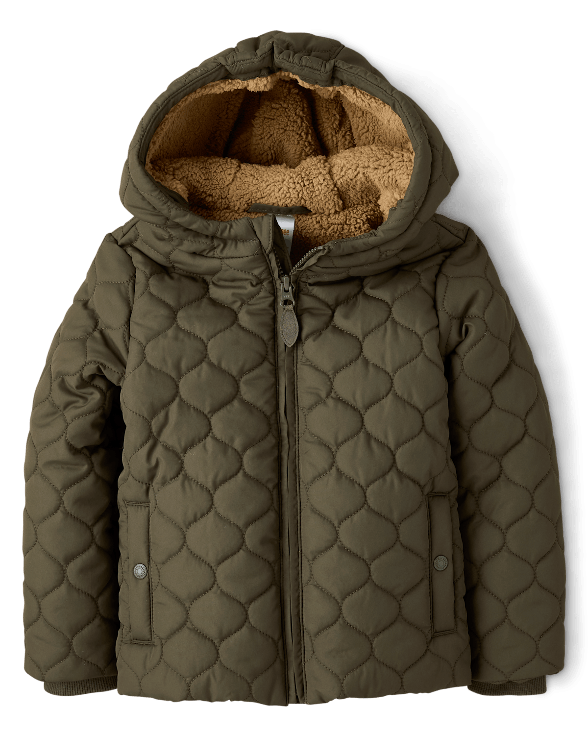 Детские куртки Gymboree Boys Quilted Sherpa Lined Puffer Jacket - Royal Christmas