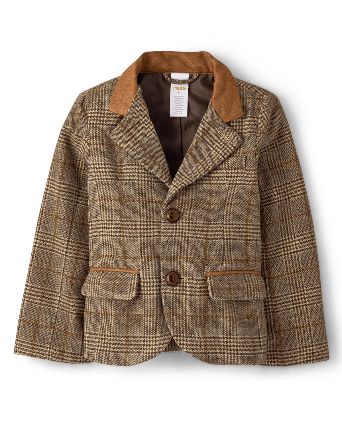 Детские пиджаки Gymboree Kids Plaid Tweed Blazer - Royal Christmas