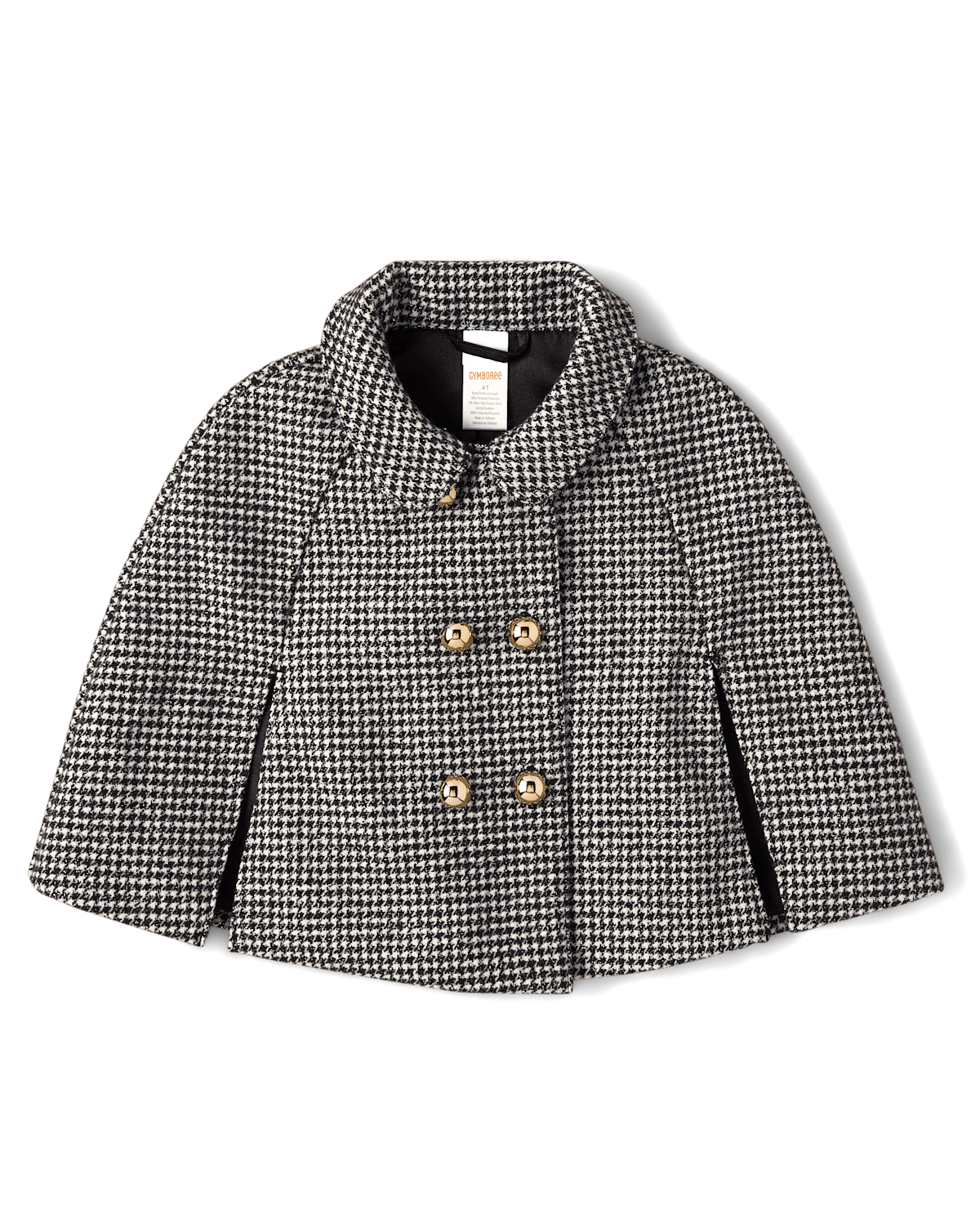 Детские куртки Gymboree Girls Houndstooth Peter Pan Tweed Cape - Petit Paris