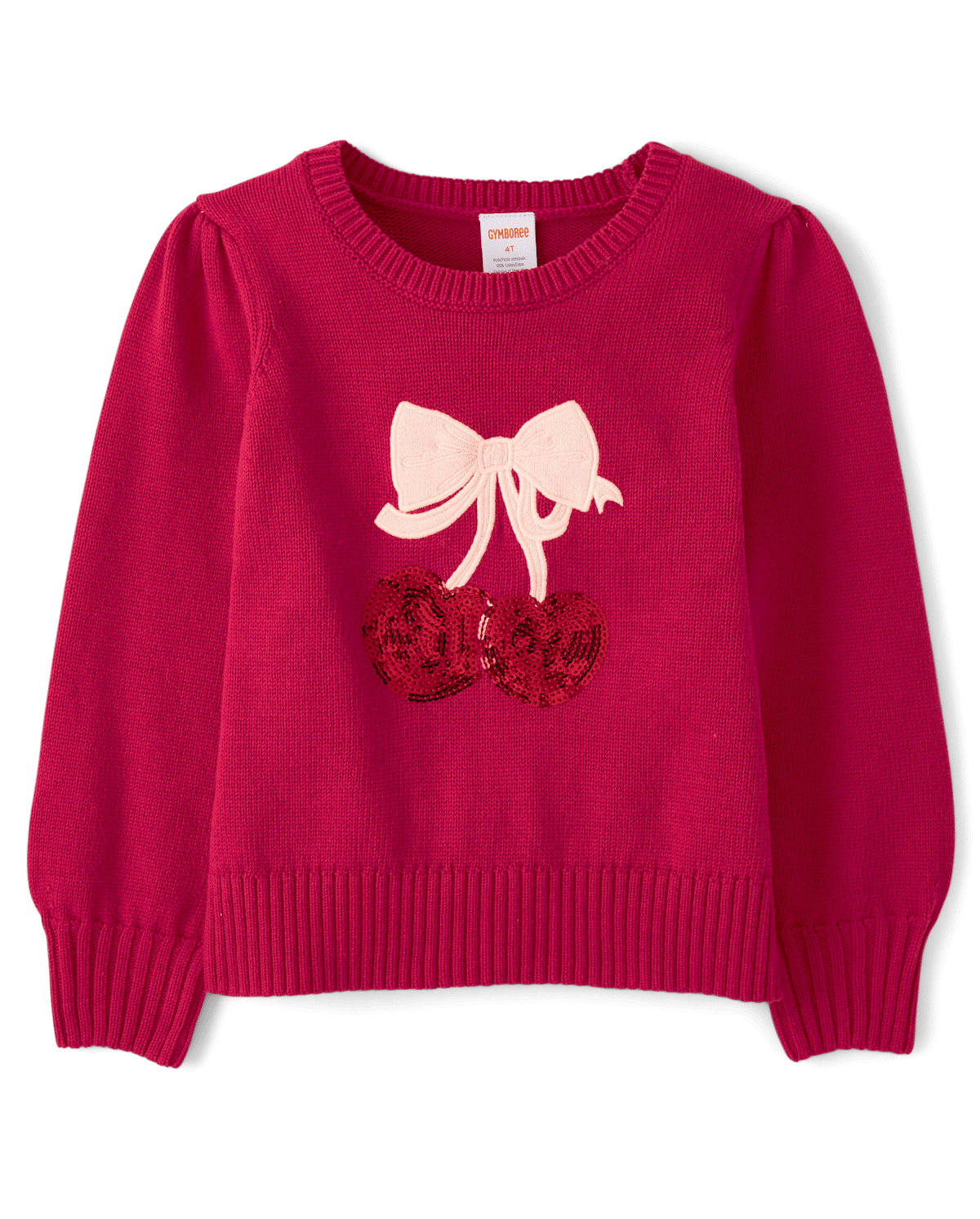 Детские свитеры Gymboree Girls Sequin Cherry Sweater - Mon Cheri
