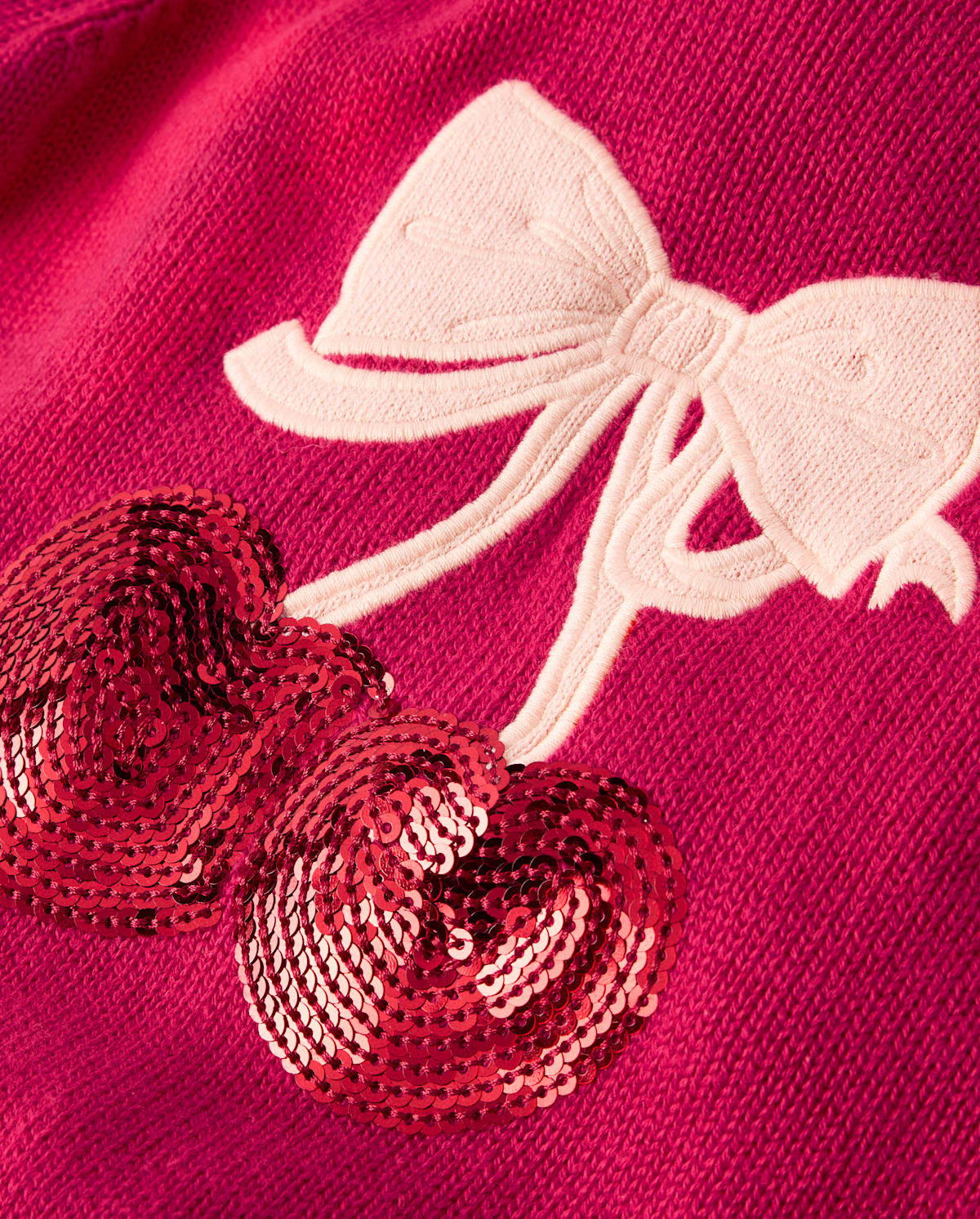 Детские свитеры Gymboree Girls Sequin Cherry Sweater - Mon Cheri — фото 2