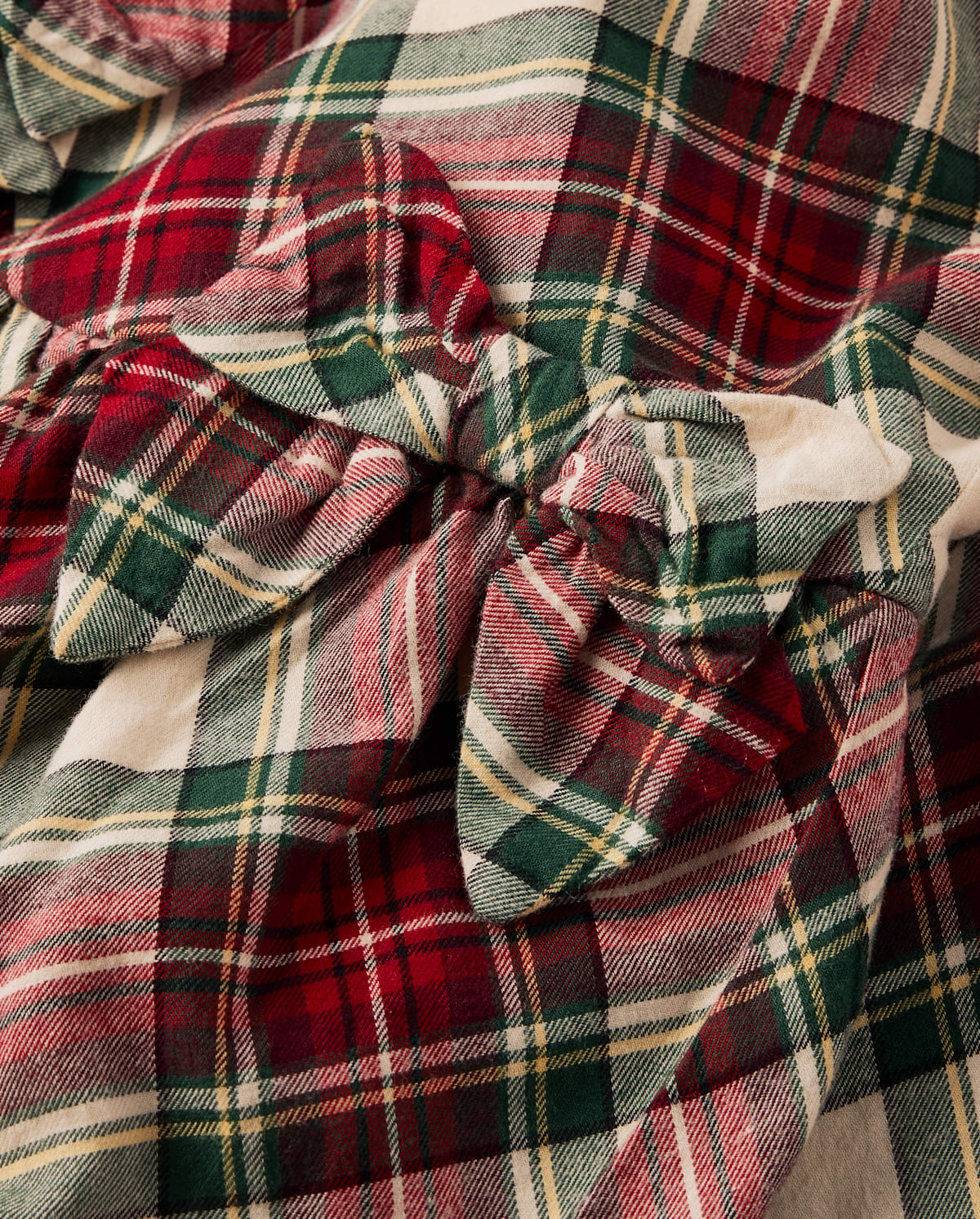 Детские платья Gymboree Girls Plaid Bow Flannel Bubble Dress - Royal Christmas — фото 2