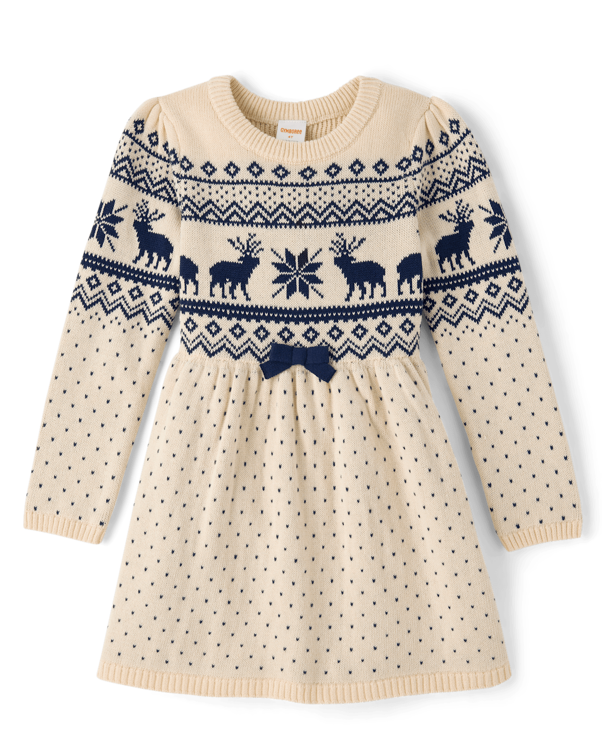 Детские платья Gymboree Girls Reindeer Fairisle Sweater Dress - First Frost