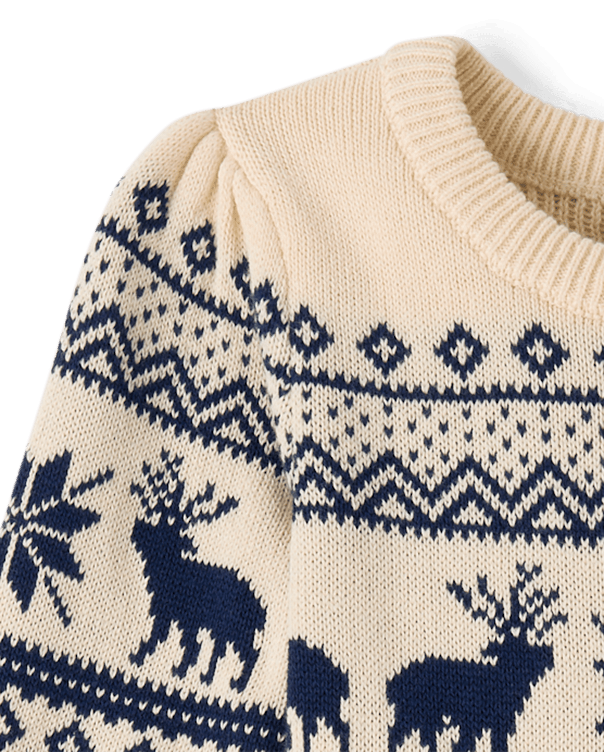 Детские платья Gymboree Girls Reindeer Fairisle Sweater Dress - First Frost — фото 4