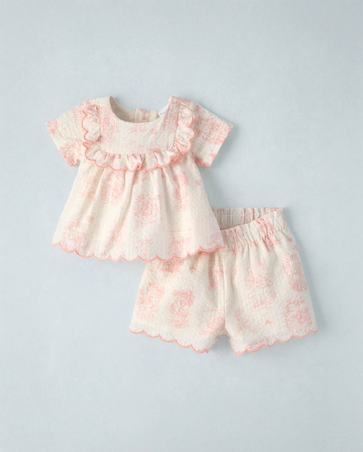 Детский комплект Gymboree Peter Rabbit из хлопка-жаккарда сирсакер, 2 предмета
