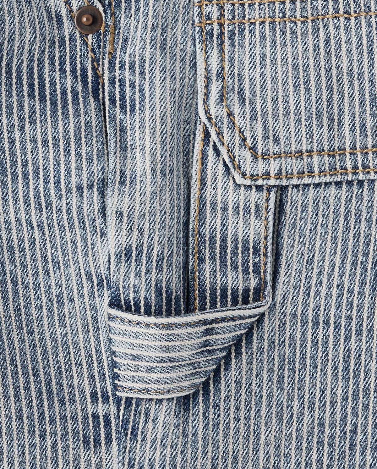 Детские шорты Gymboree Boys Railroad Striped Denim Carpenter Shorts - Driftwood Bay — фото 5