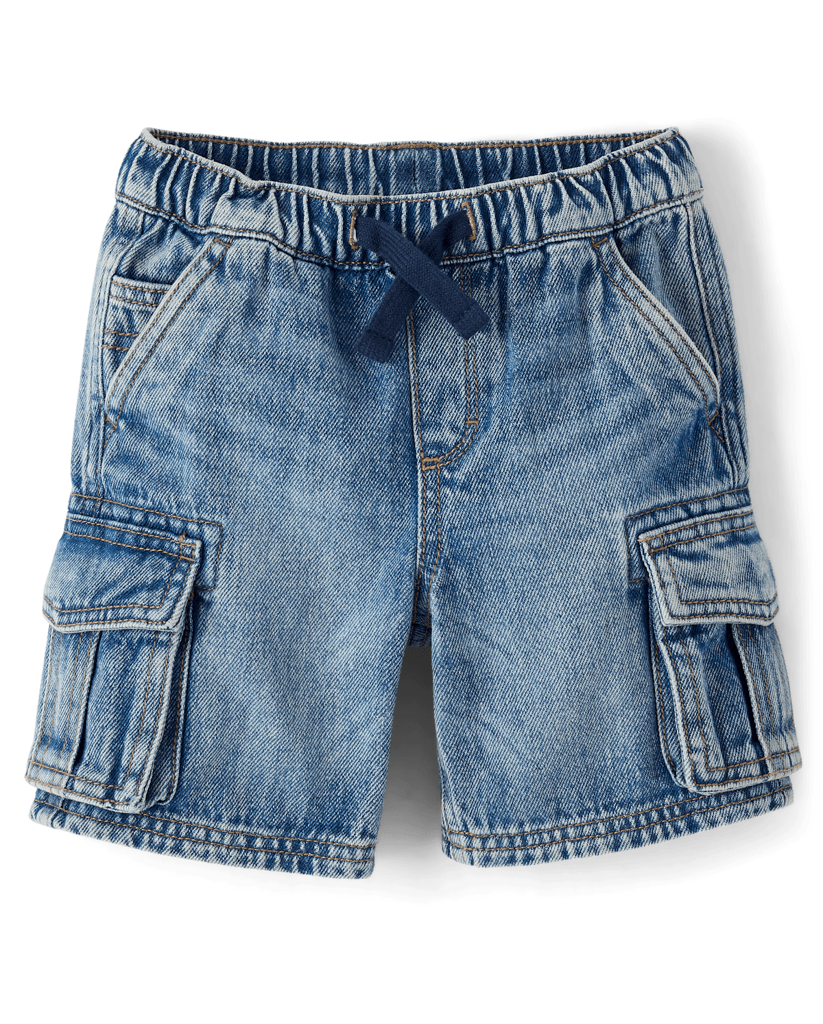 Детские шорты Gymboree Boys Denim Pull On Cargo Shorts - Little Essentials