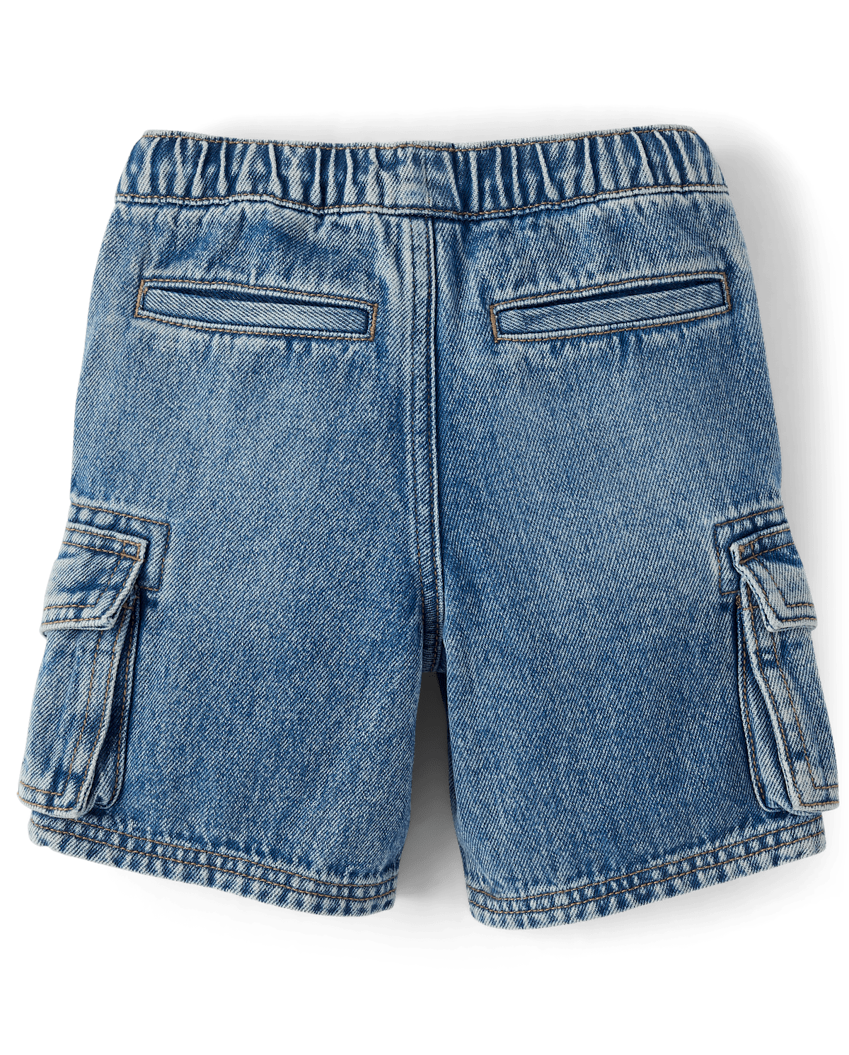 Детские шорты Gymboree Boys Denim Pull On Cargo Shorts - Little Essentials — фото 4