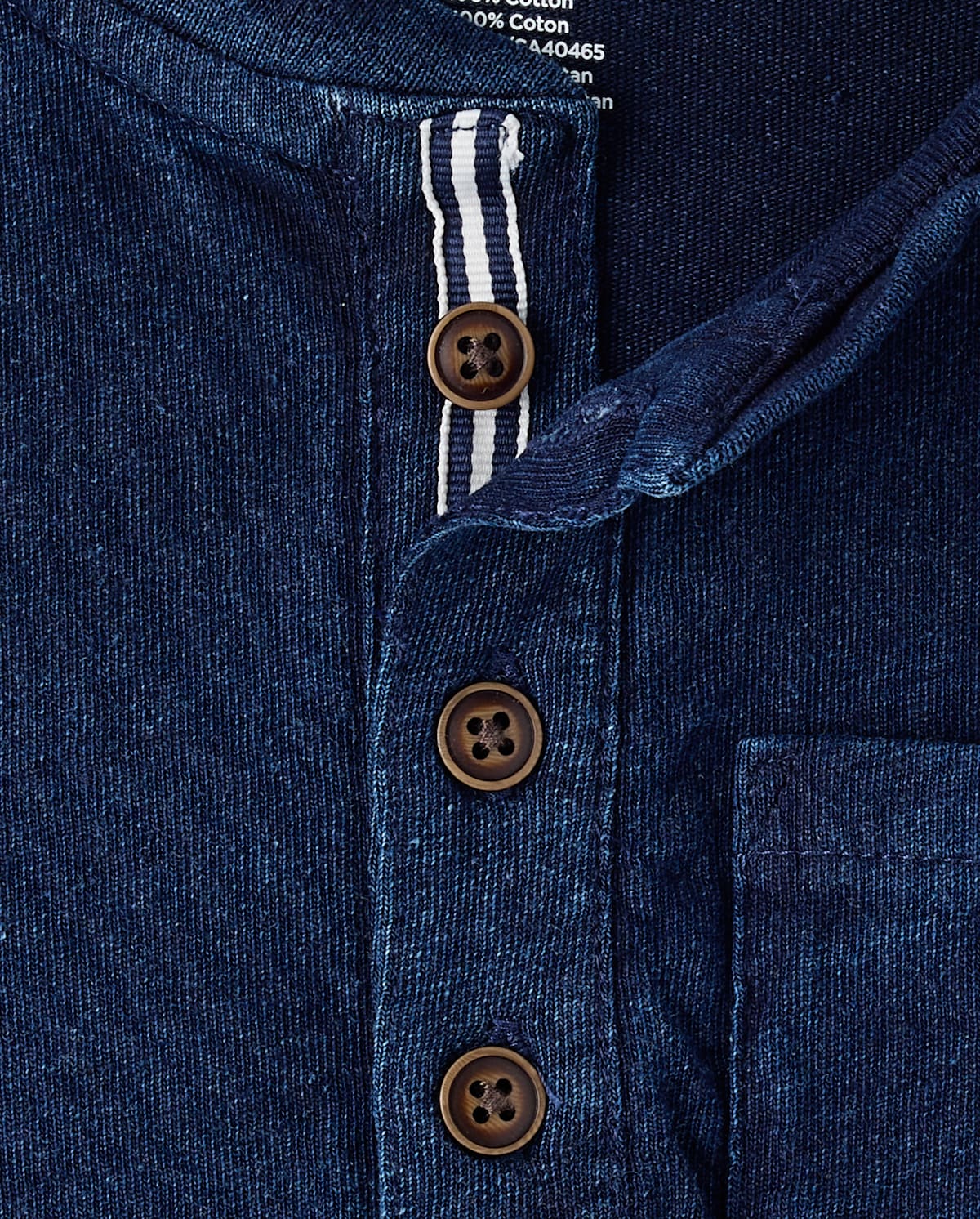 Детские топы Gymboree Boys Indigo Wash Henley Top - Driftwood Bay — фото 2