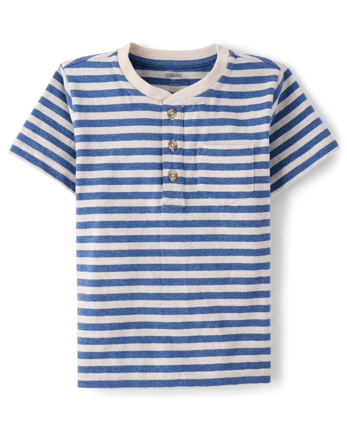 Детские топы Gymboree Boys Striped Linen-Blend Henley Top - Linen Edit