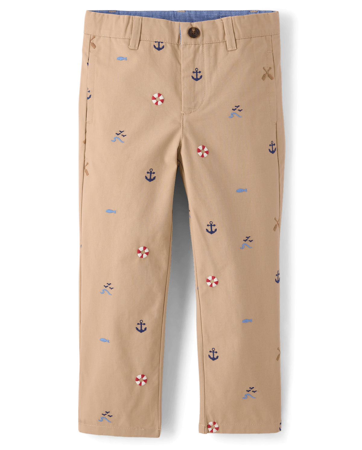 Детские брюки Gymboree Boys Embroidered Coastal Chino Pants - Driftwood Bay