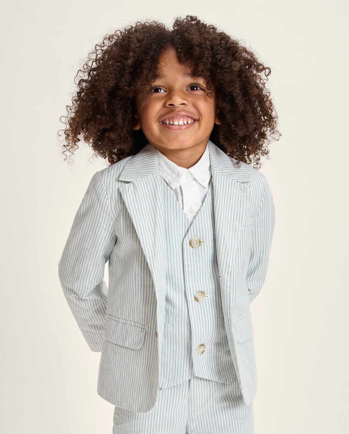 Детские жилеты Gymboree Boys Striped Linen-Blend Vest - Special Occasions — фото 2