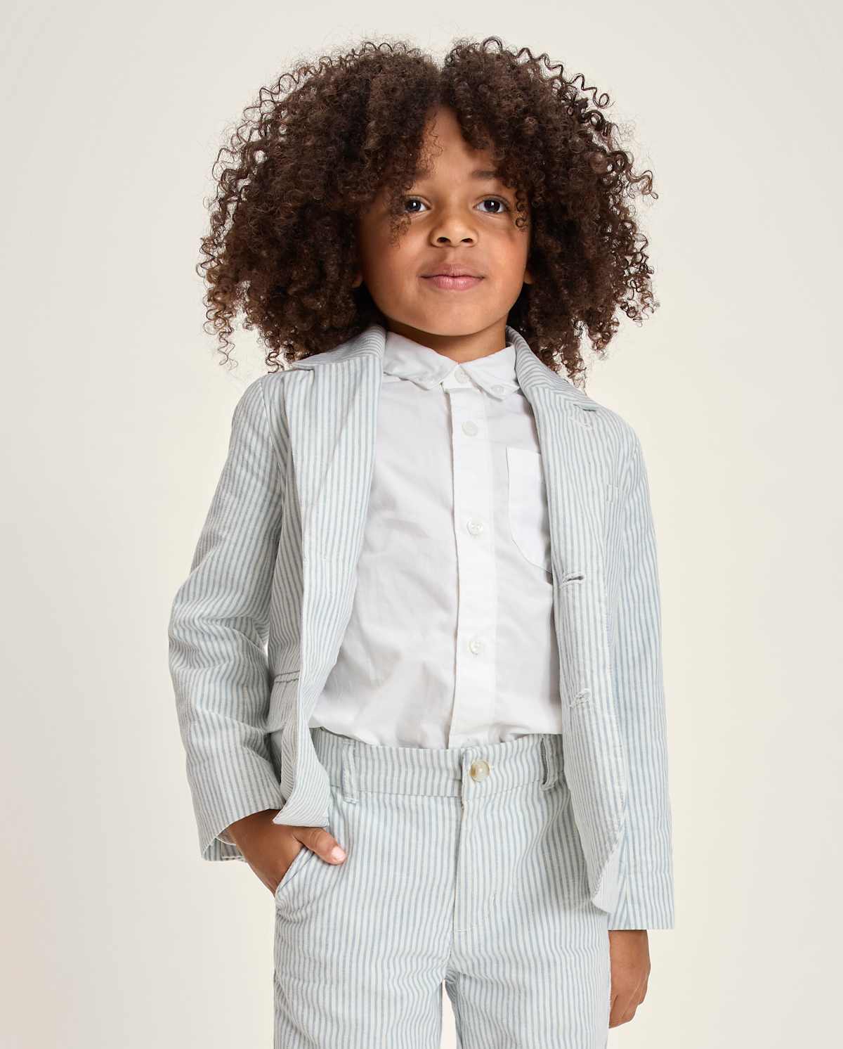 Детские пиджаки Gymboree Boys Striped Linen-Blend Blazer - Special Occasions — фото 2