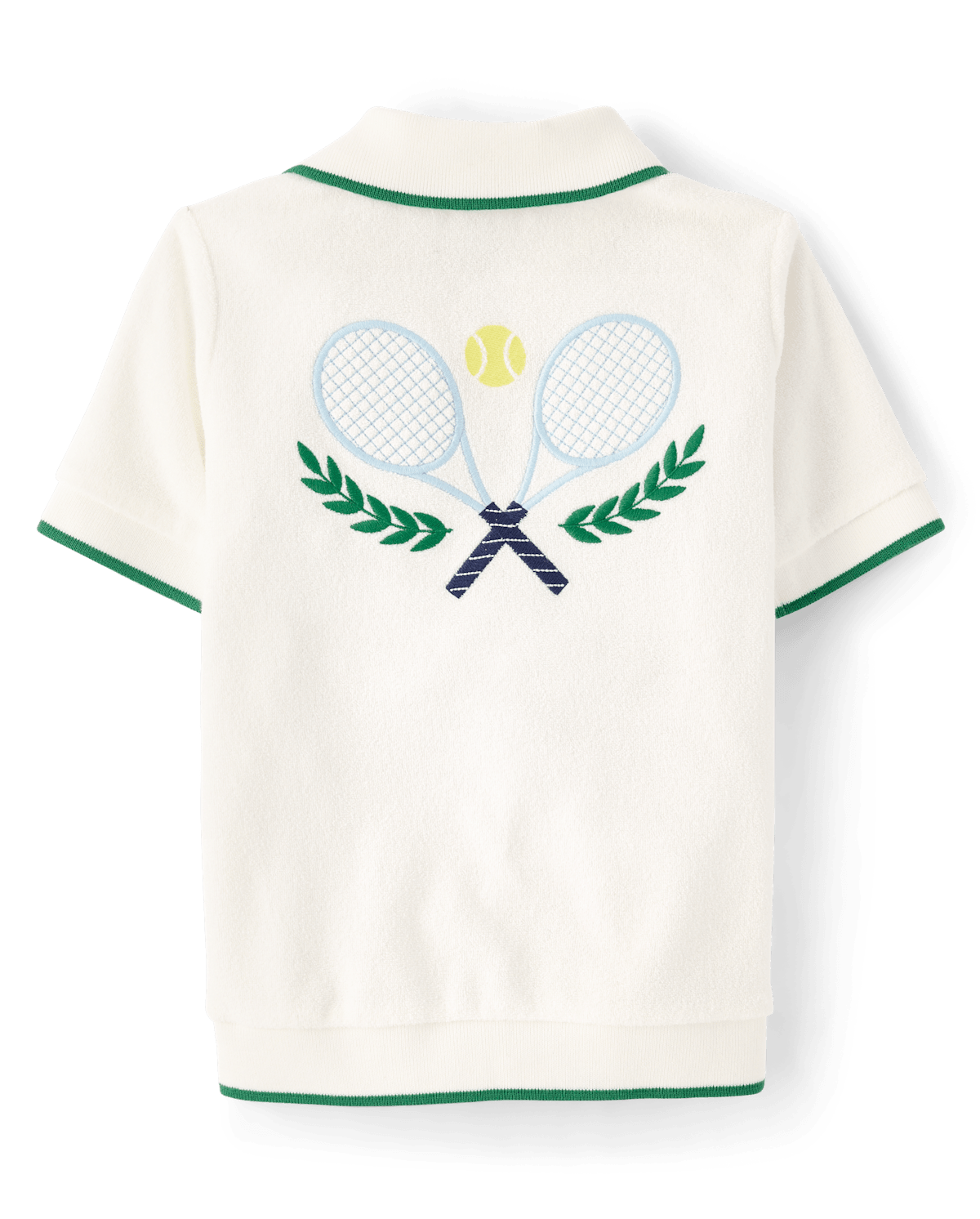 Детские топы Gymboree Kids Embroidered Tennis Terry Polo - Club House — фото 3