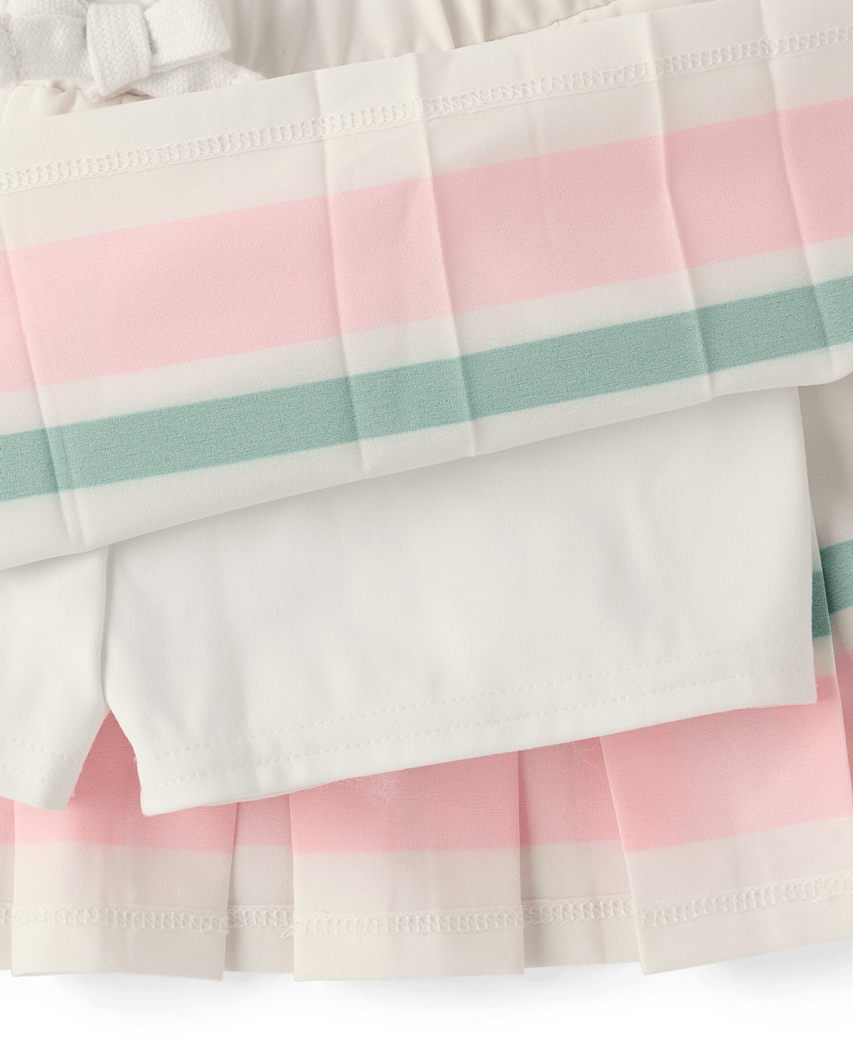 Детские юбки Gymboree Girls Quick Dry Striped Hem Pleated Skort - Club House — фото 4