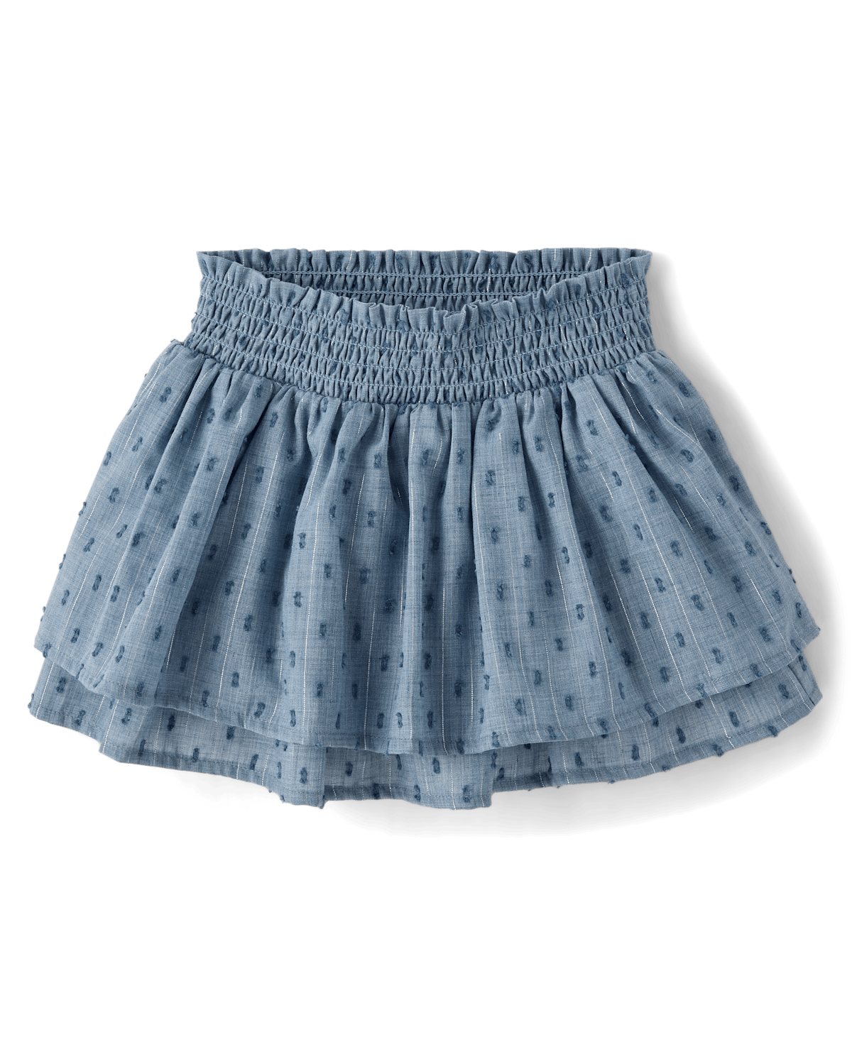 Детские юбки Gymboree Girls Smocked Clip Dot Tiered Skort - Driftwood Bay