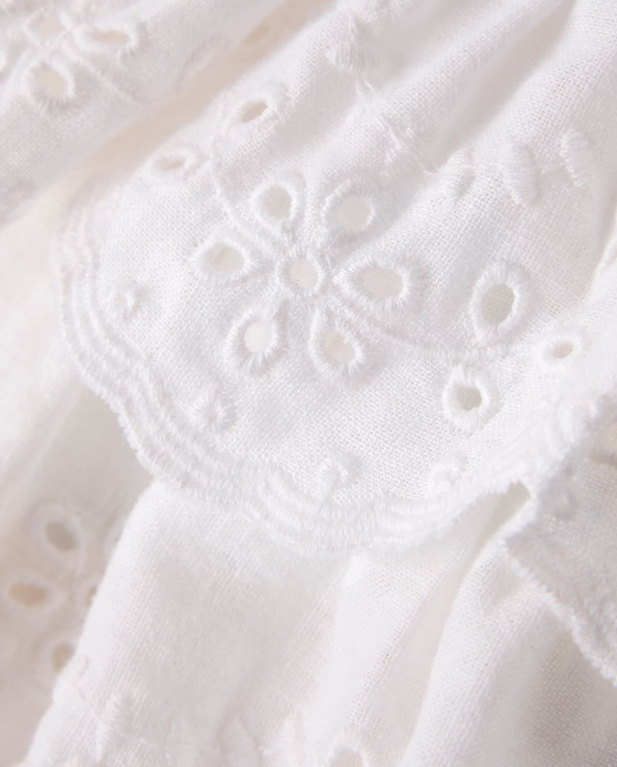 Детские юбки Gymboree Girls Scalloped Eyelet Linen-Blend Tiered Skort - Linen Edit — фото 2