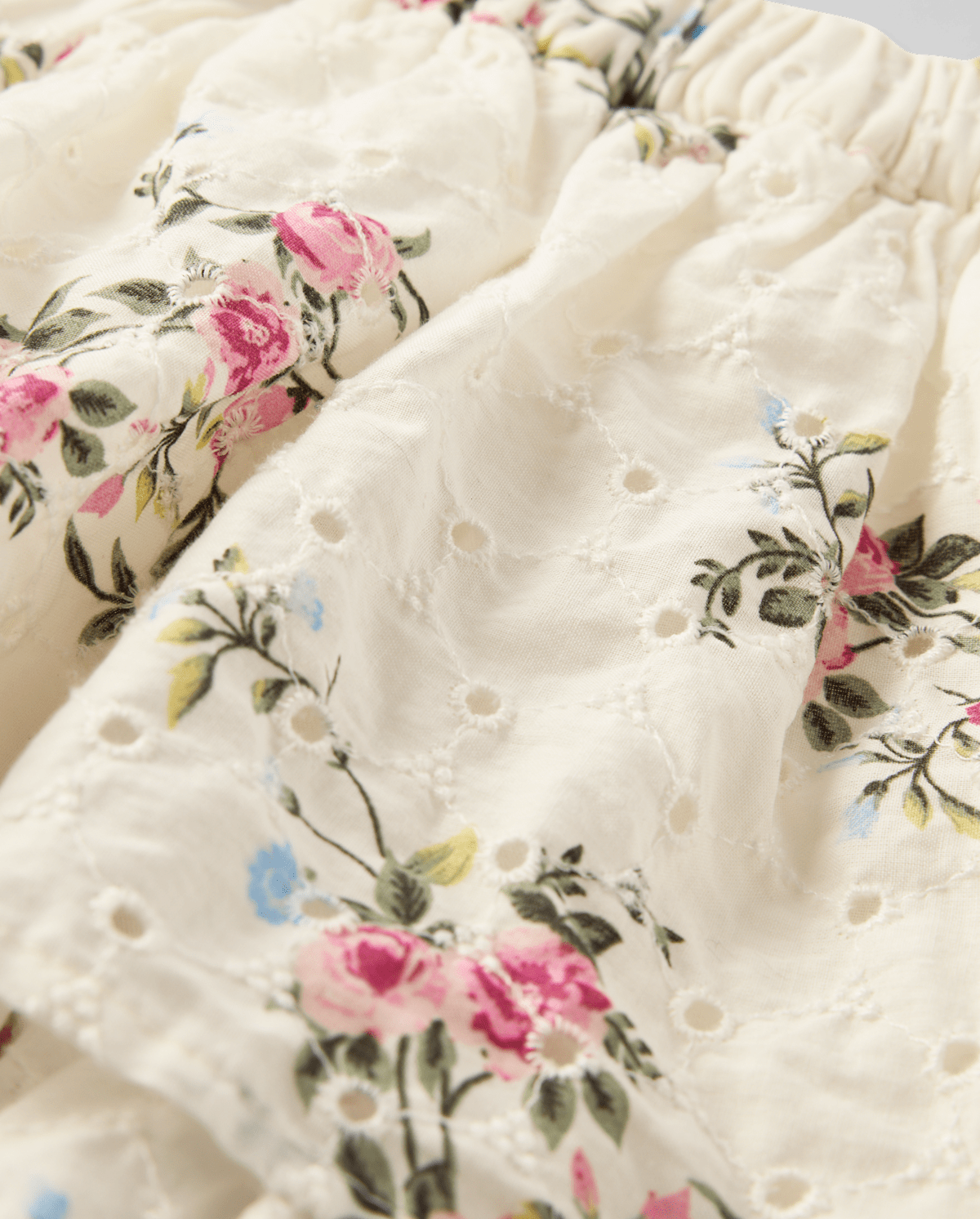 Детские юбки Gymboree Girls Floral Eyelet Tiered Skort - Enchanted Garden — фото 2