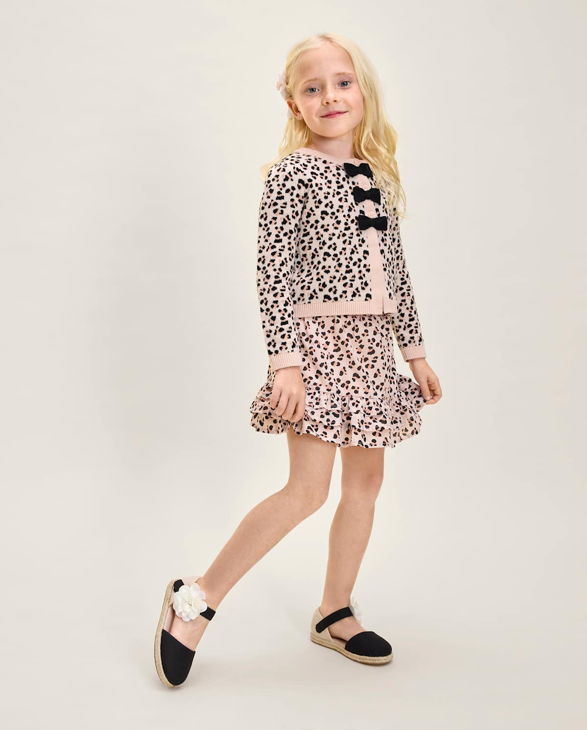Детские юбки Gymboree Girls Leopard Ruffle Skort - Petit Paris — фото 2