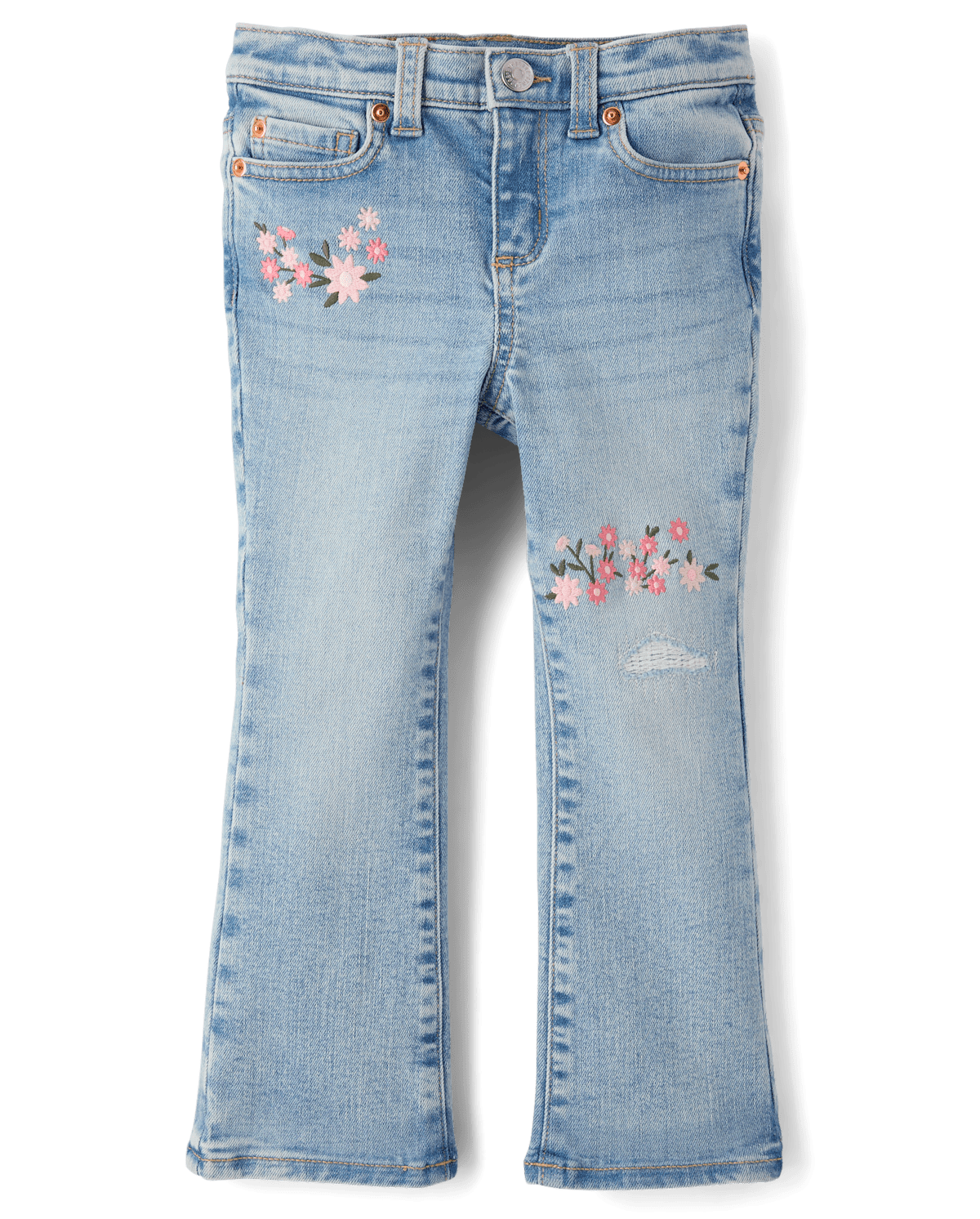 Детские джинсы Gymboree Girls Embroidered Floral Flare Jeans - Enchanted Garden