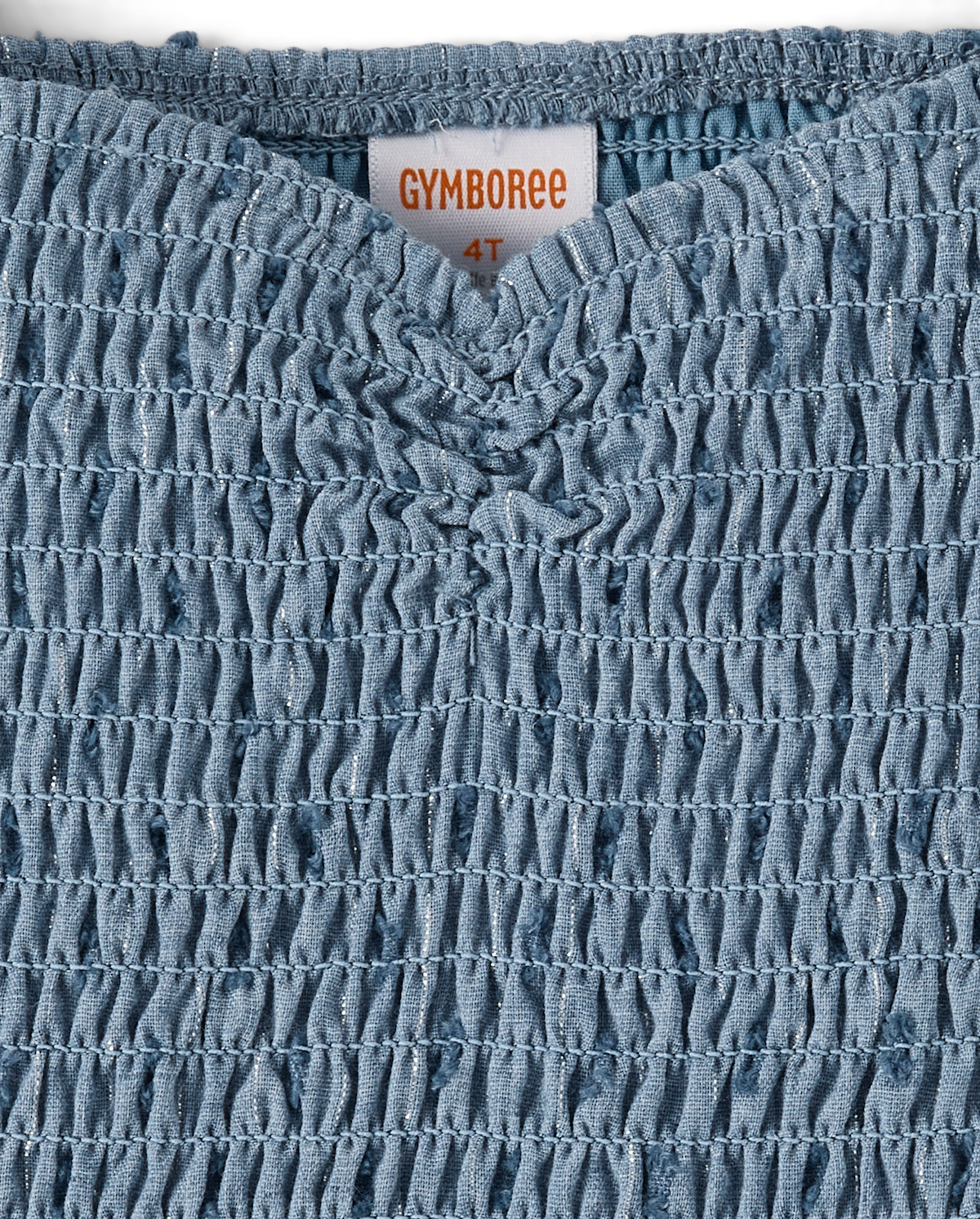Детские платья Gymboree Girls Smocked Clip Dot V-Waist Dress - Driftwood Bay — фото 3