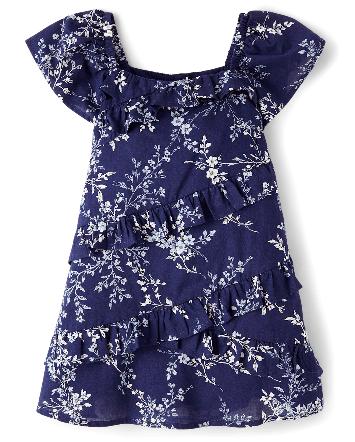 Детские платья Gymboree Girls Floral Ruffle Dress - Driftwood Bay
