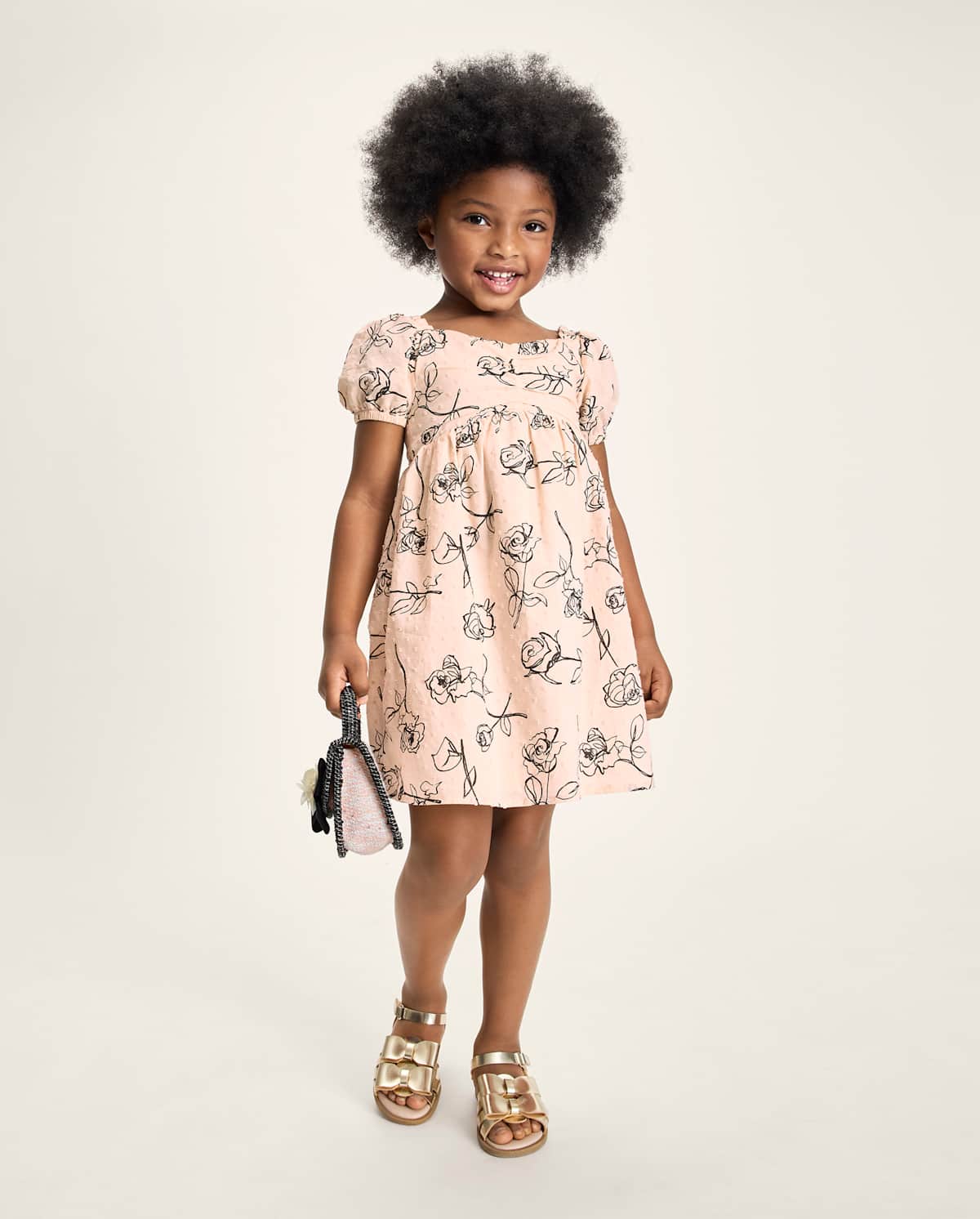Детские платья Gymboree Girls Rose Clip Dot Bow Back Dress - Petit Paris — фото 4