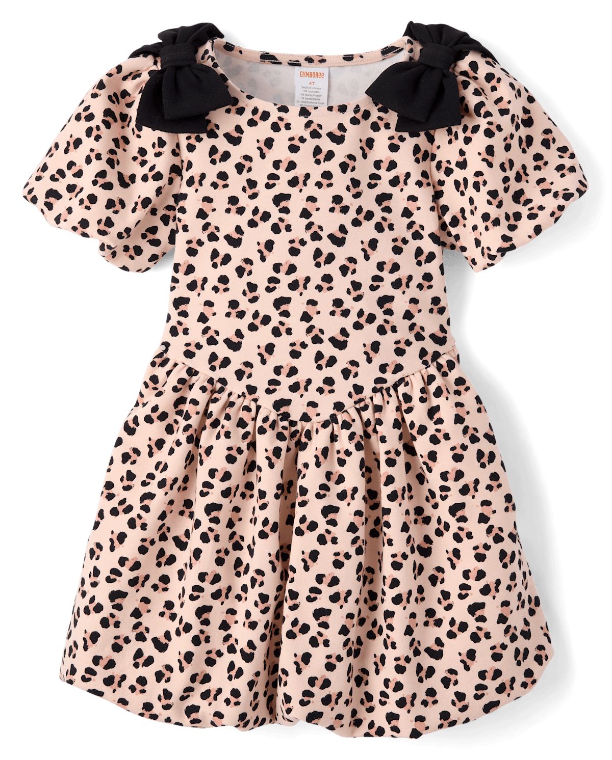 Детские платья Gymboree Girls Bow Leopard Ponte Bubble Dress - Petit Paris