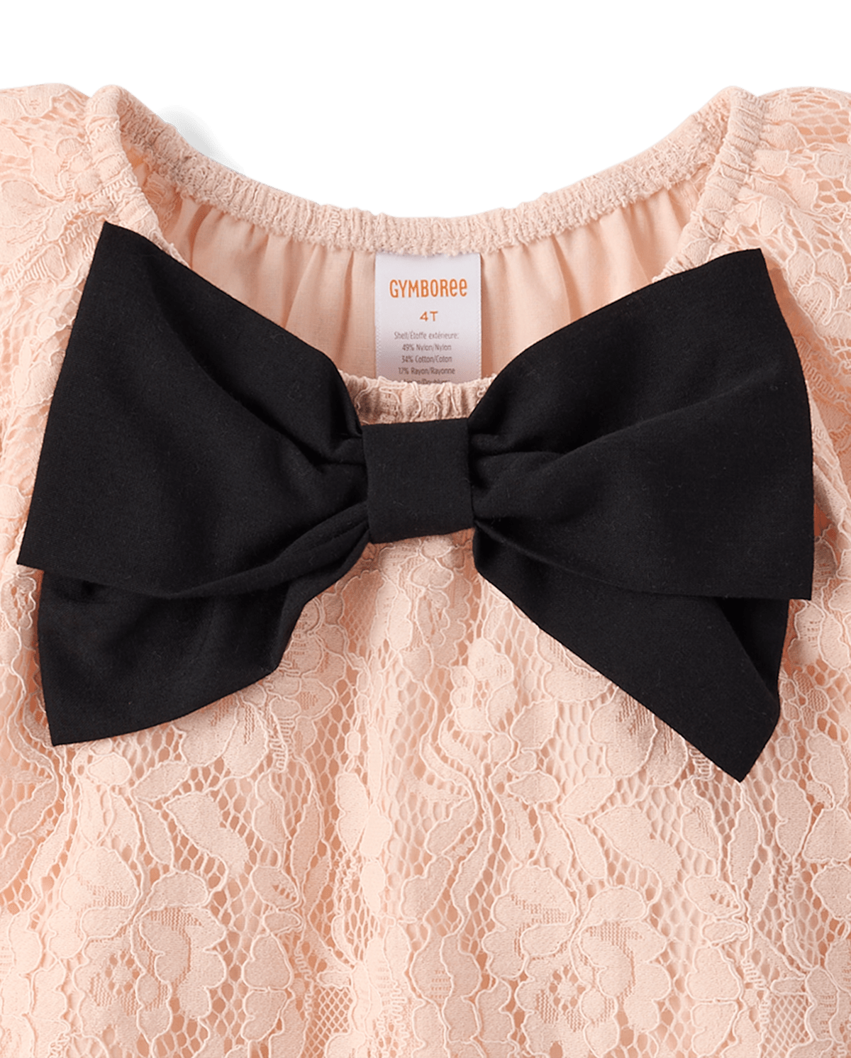 Детские топы Gymboree Girls Oversized Bow Lace Top - Petit Paris — фото 3