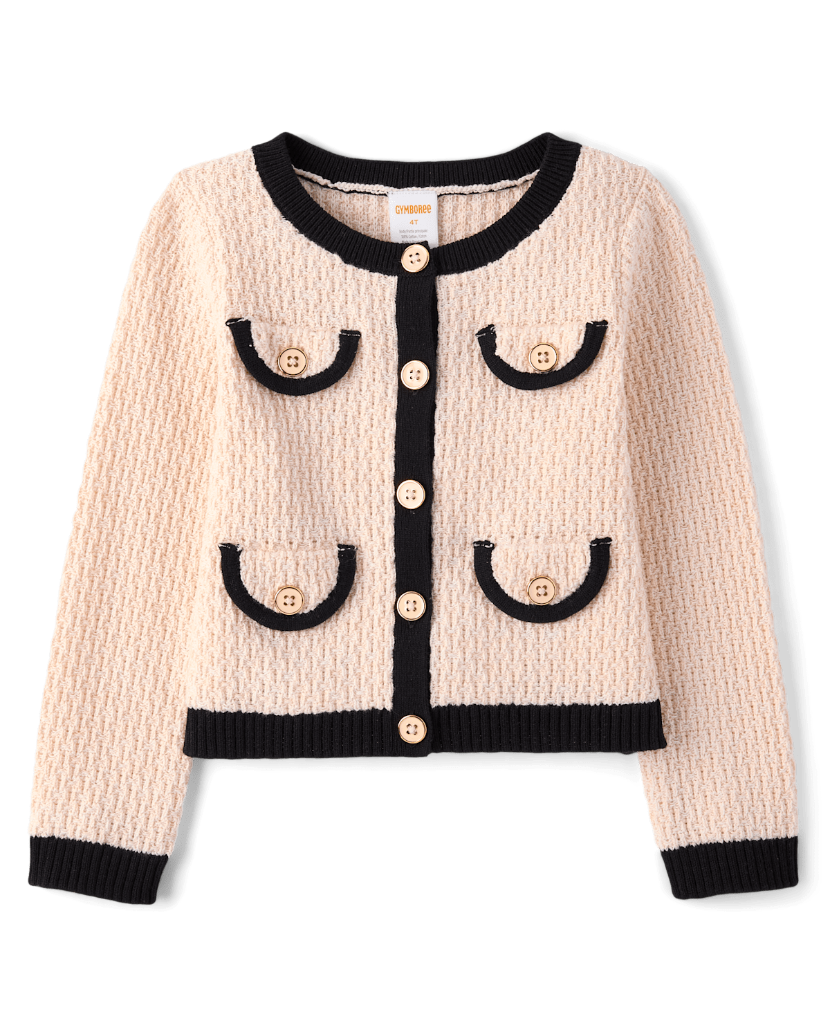 Детские кардиганы Gymboree Girls Contrast Faux Tweed Sweater Cardigan - Petit Paris
