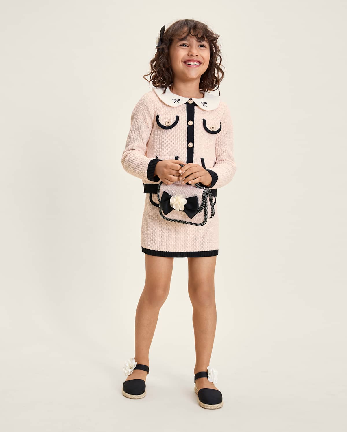 Детские юбки Gymboree Girls Contrast Faux Tweed Sweater Skirt - Petit Paris