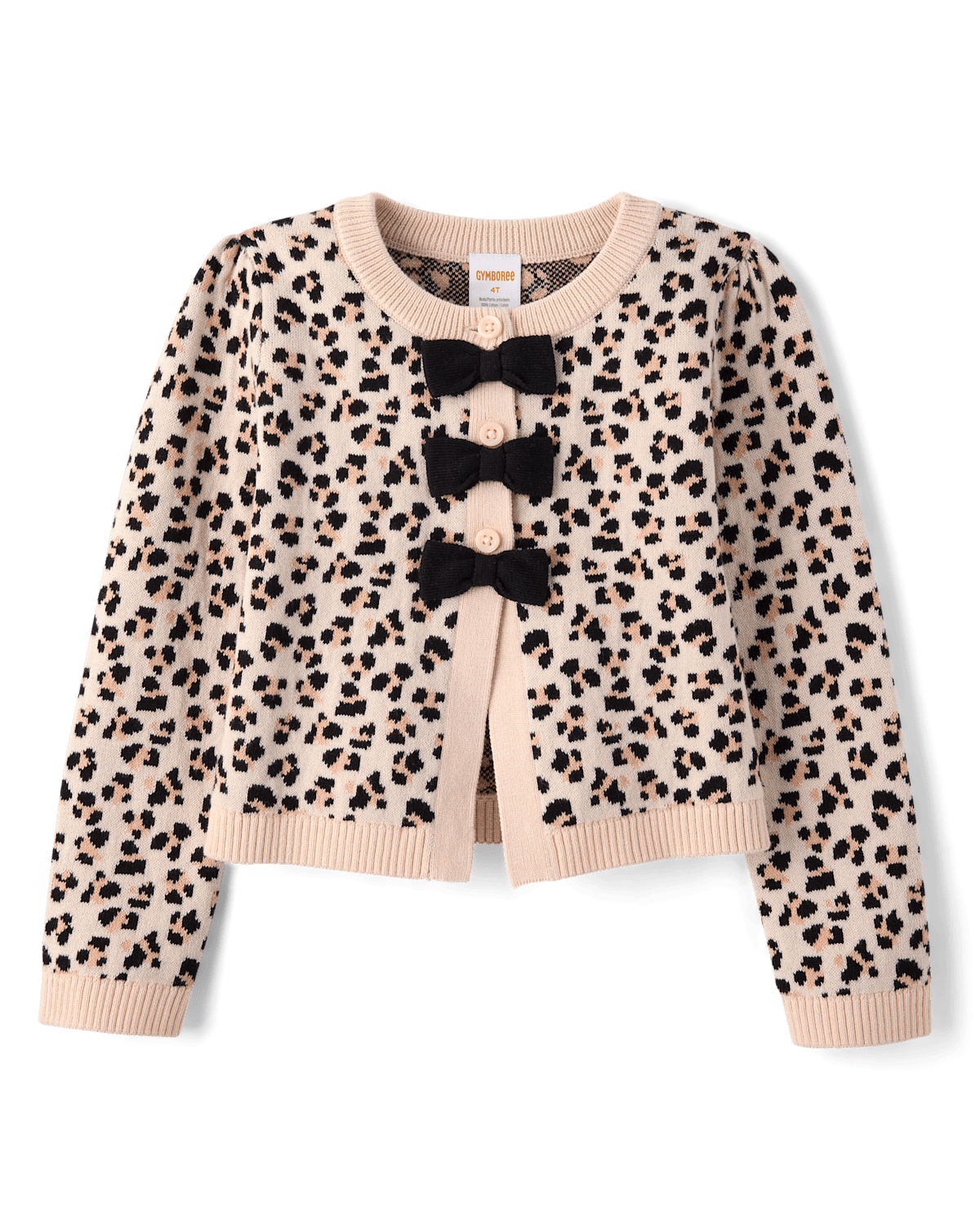 Детские кардиганы Gymboree Girls Leopard Bow Cardigan - Petit Paris