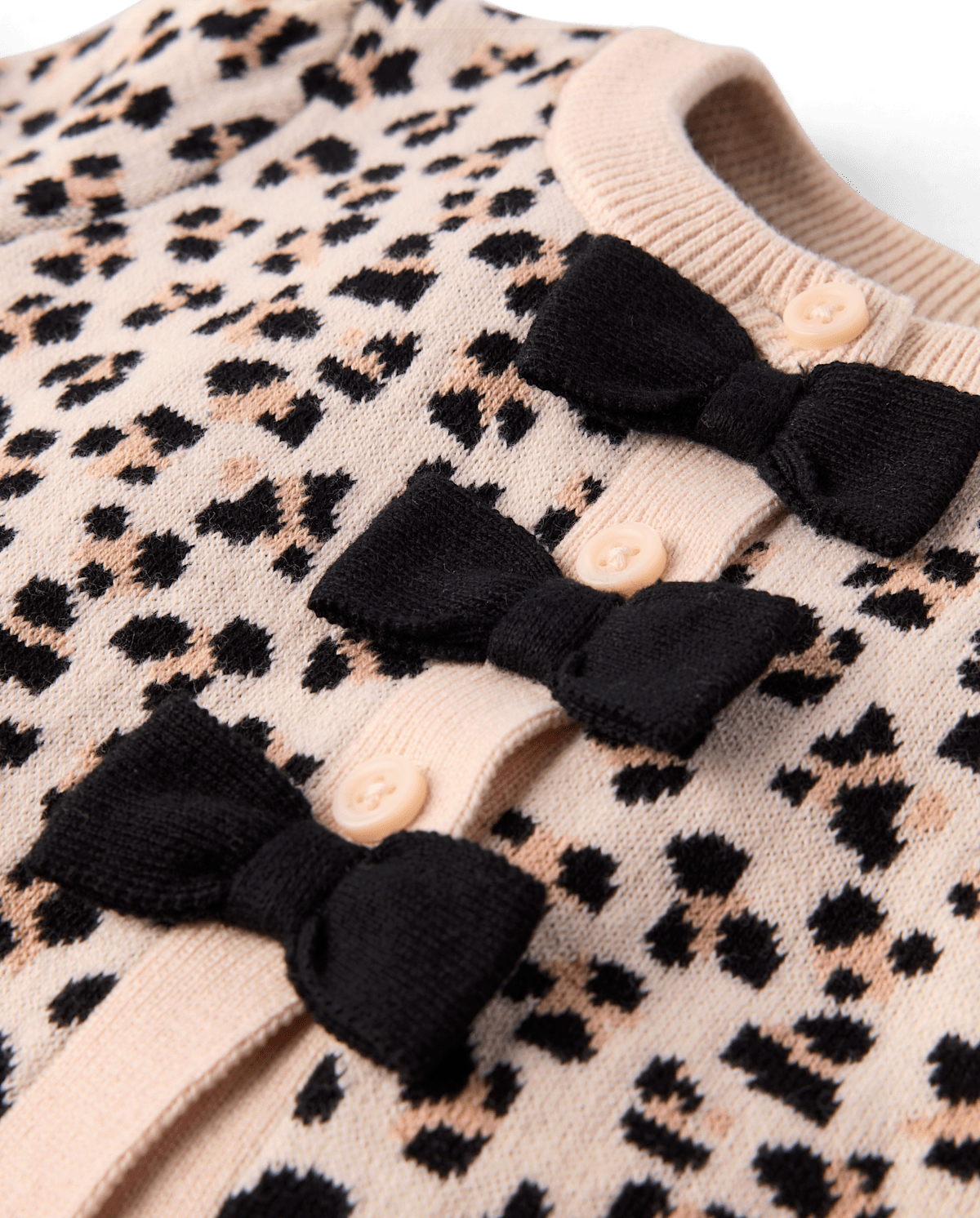 Детские кардиганы Gymboree Girls Leopard Bow Cardigan - Petit Paris — фото 2