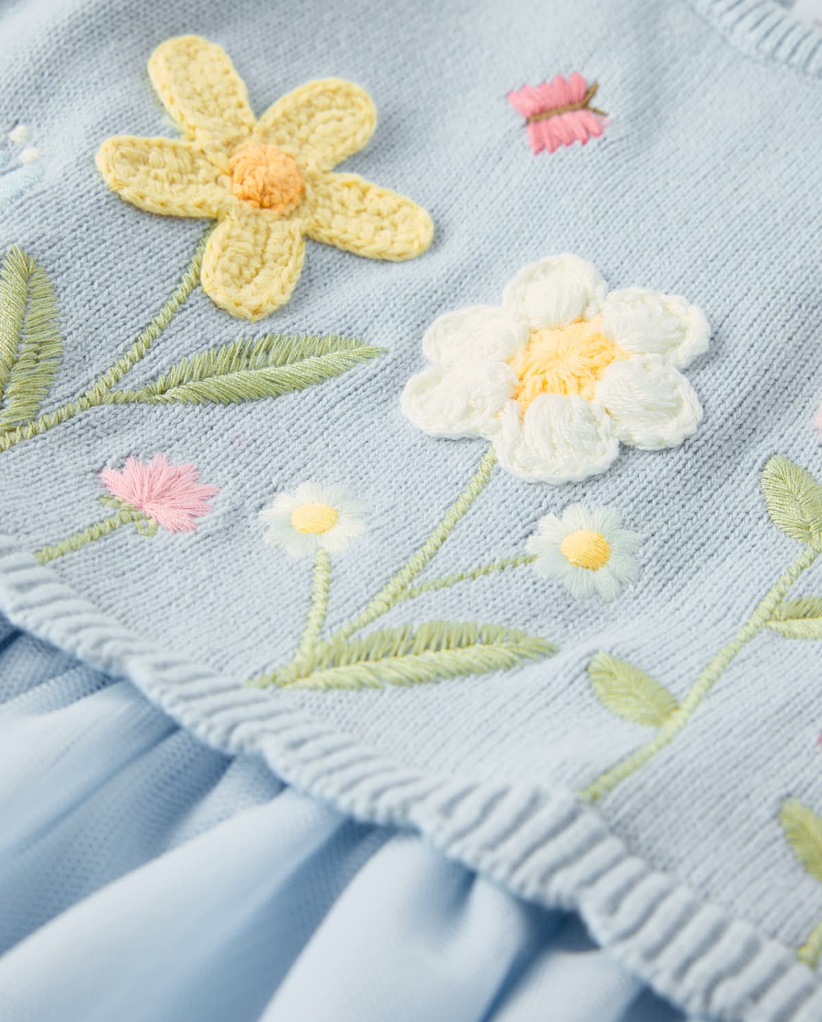 Детские платья Gymboree Girls Crochet Floral Tutu Dress - Enchanted Garden