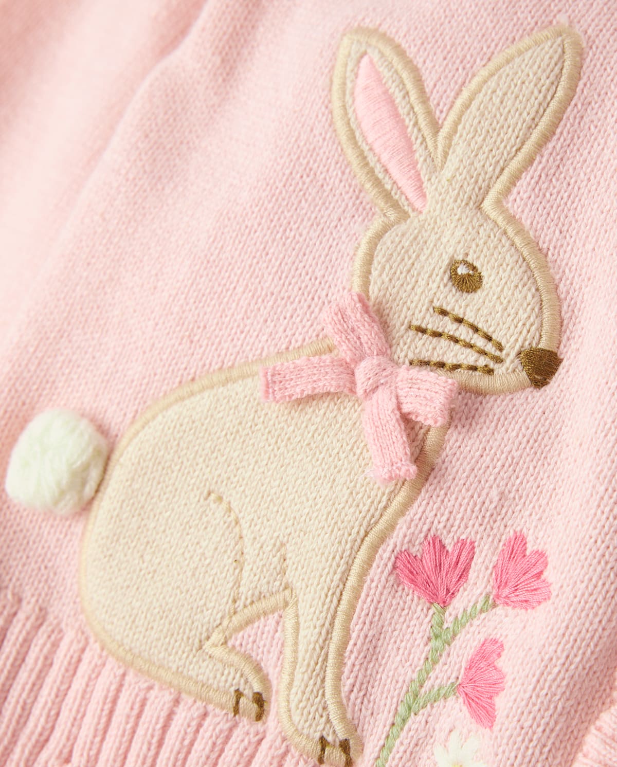 Детские кардиганы Gymboree Girls Applique Bunny Scalloped Cardigan - Enchanted Garden — фото 2