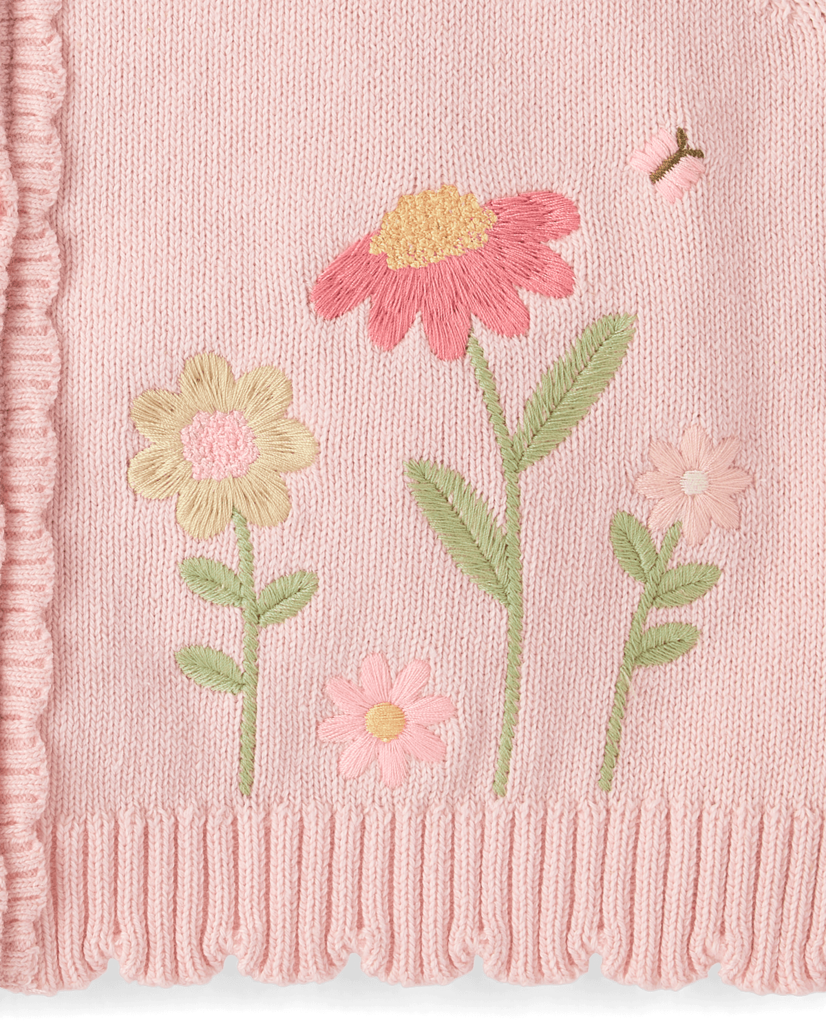 Детские кардиганы Gymboree Girls Applique Bunny Scalloped Cardigan - Enchanted Garden — фото 5