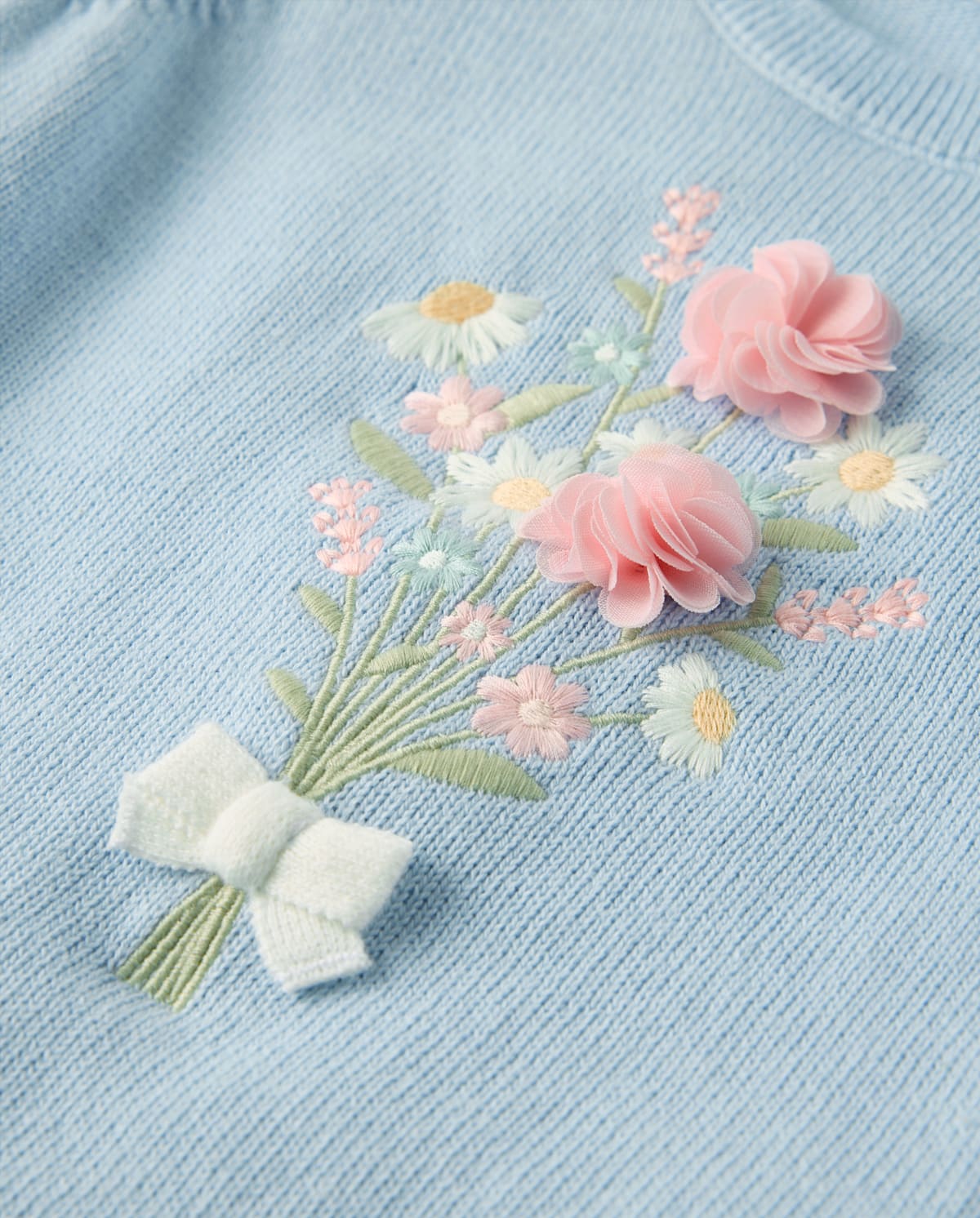 Детские свитеры Gymboree Girls Embroidered Bouquet Sweater Top - Enchanted Garden