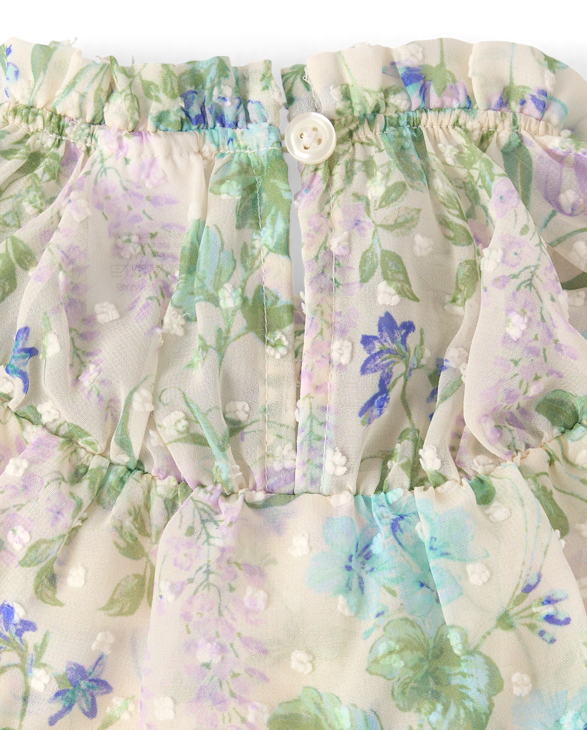 Детские платья Gymboree Girls Floral Clip Dot Ruffle Dress - Enchanted Garden — фото 5
