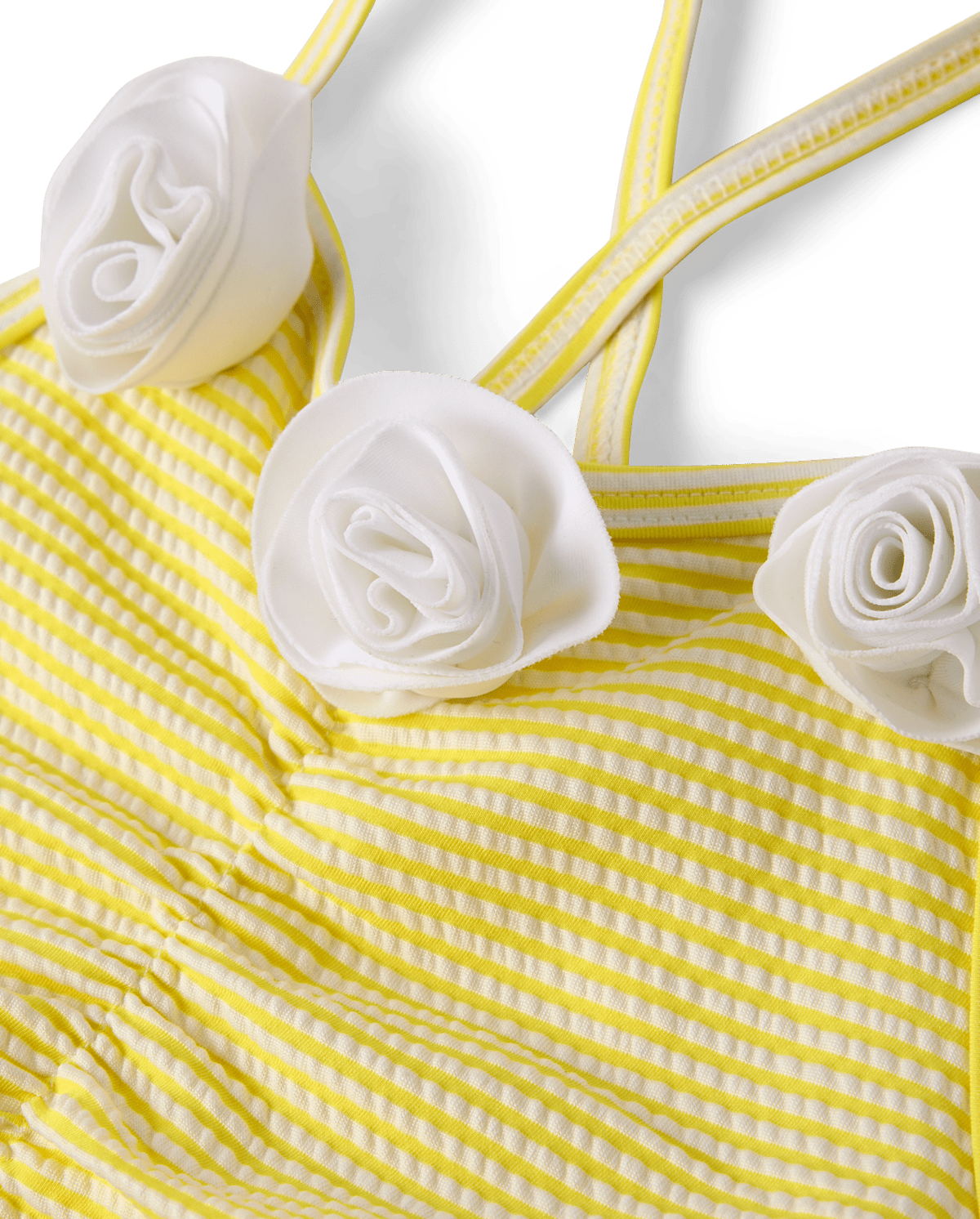 Детские купальники Gymboree Girls Floral Seersucker Ruffle One Piece Swimsuit - Swim Shop — фото 3