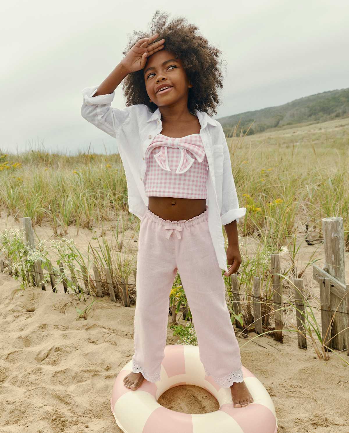 Детские купальники Gymboree Girls Gingham Bow Tankini Swimsuit - Swim Shop — фото 3