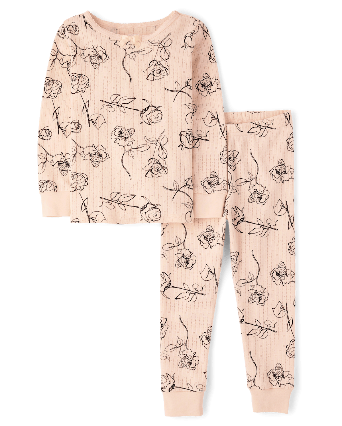 Детские пижамы Gymboree Girls Rose Snug Fit Pointelle Pajamas