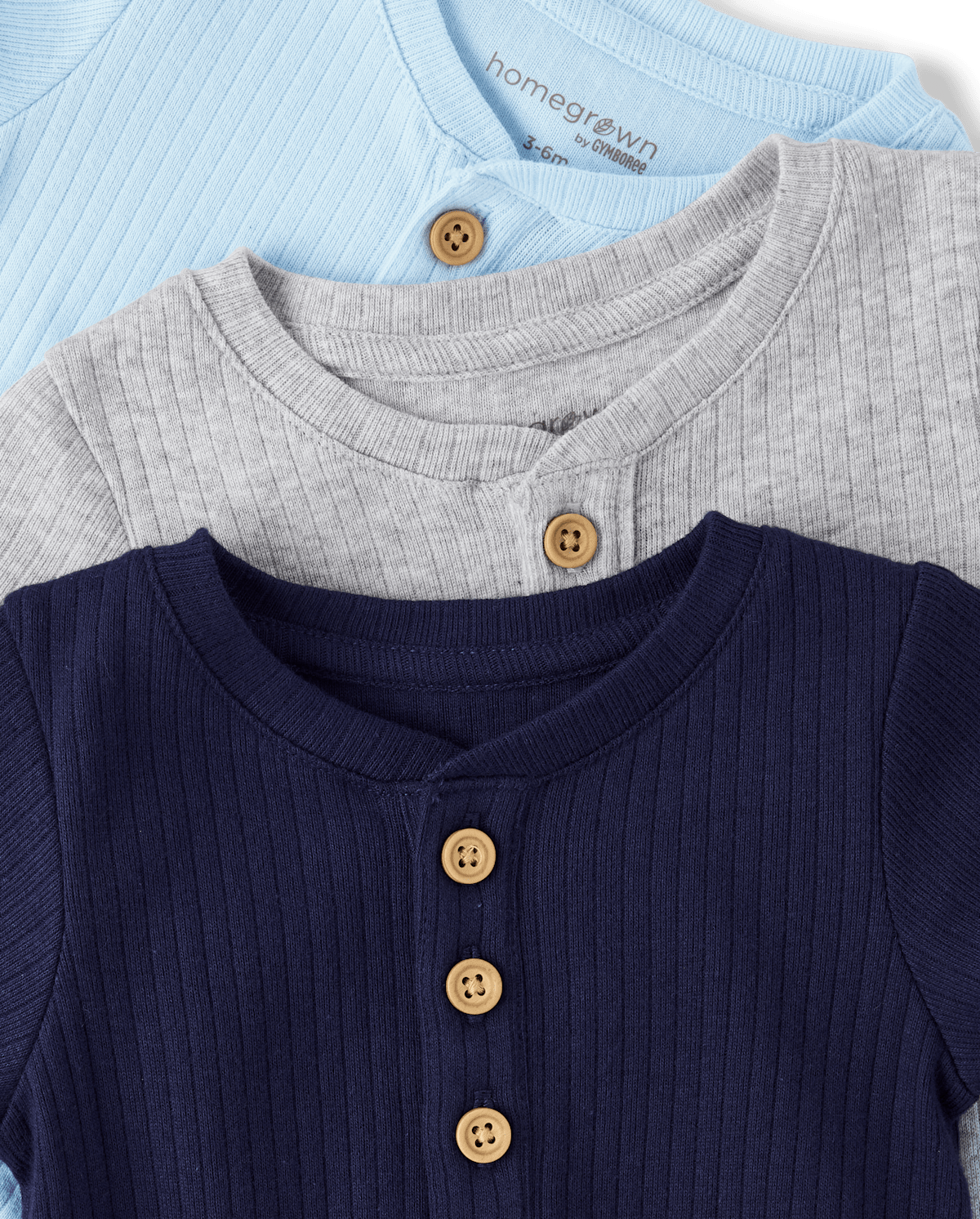 Детское боди Gymboree Marled Henley, 3 шт
